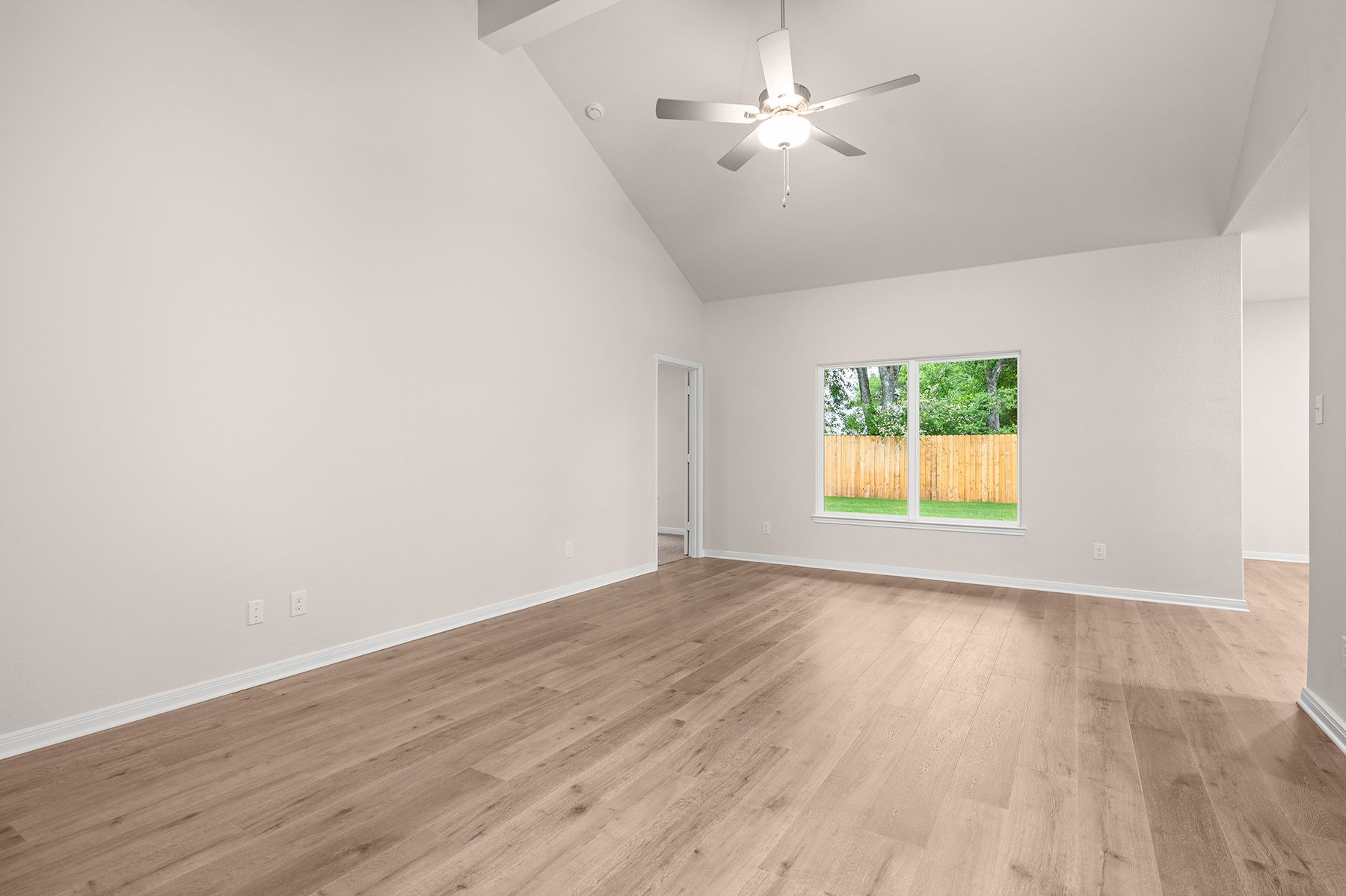 The family room of the Sabine is spacious.