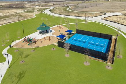Overview of the beautiful community park at Big Sky Estates