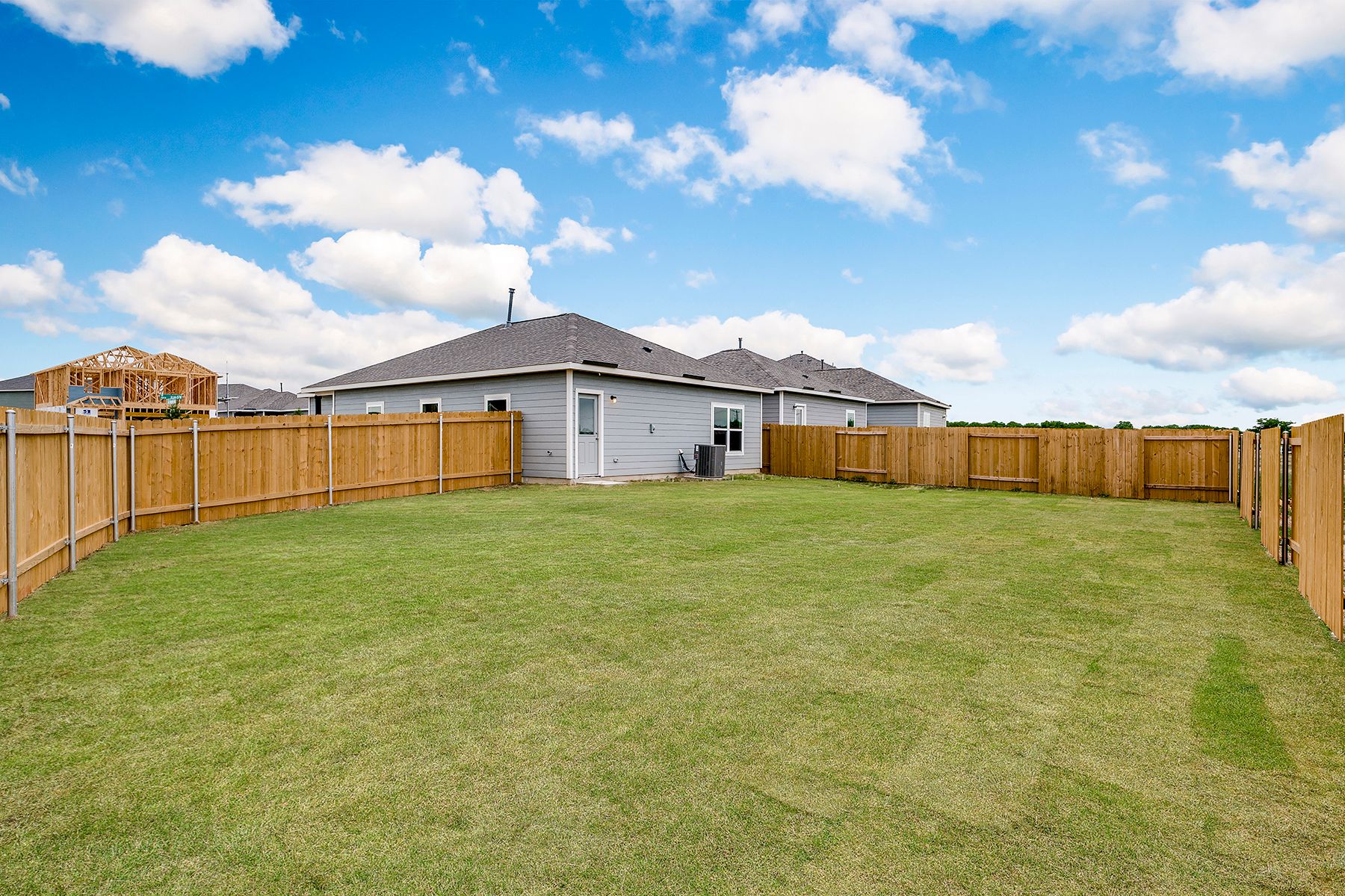 The back yard of the Hawthorn is fully fenced-in.