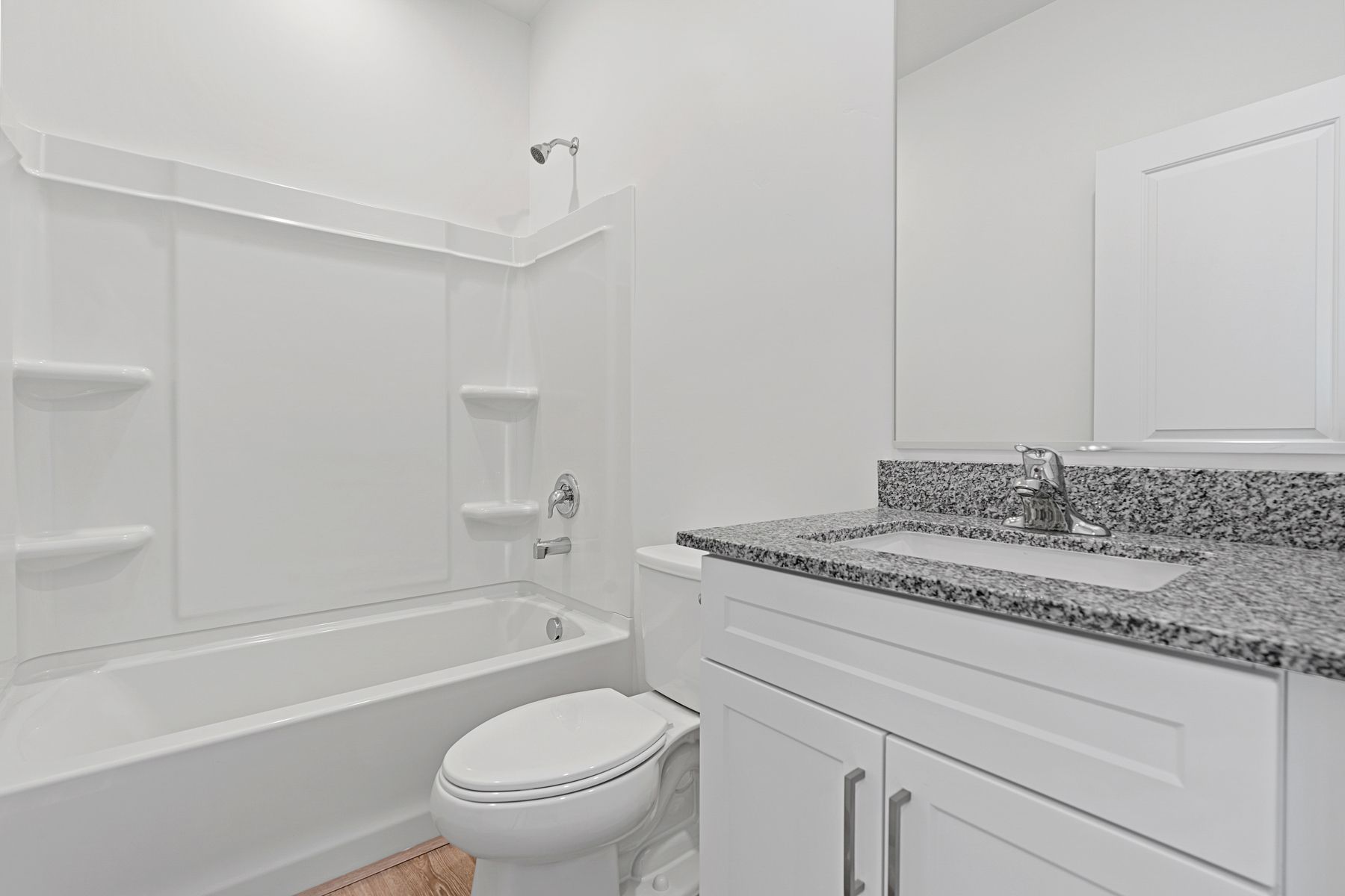 The guest bathroom is the perfect size for your guests