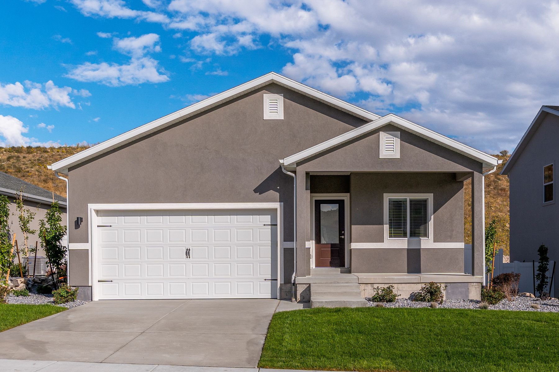 The Glenwood has an attached, two-car garage.