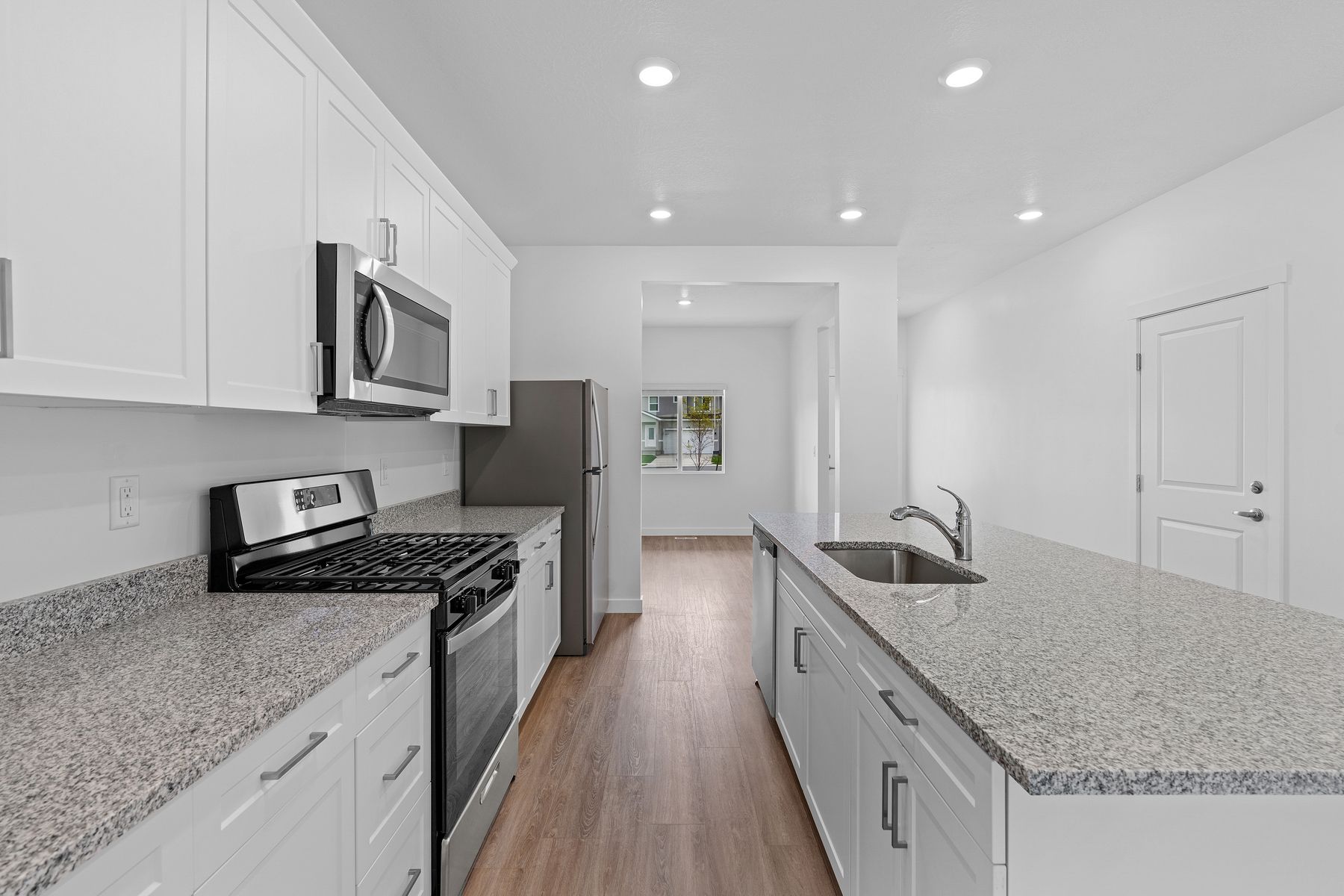 This chef-ready kitchen includes stainless-steel appliances and plenty of space to cook