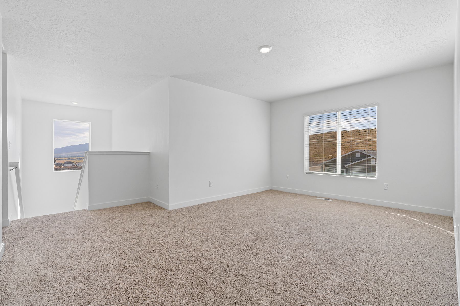 The upstairs loft is a versatile space.
