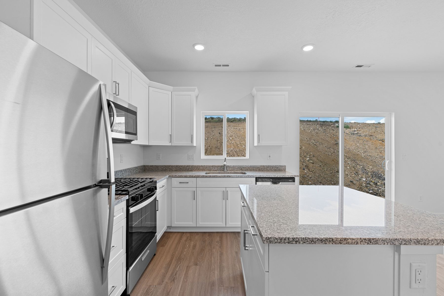 Equipped with stainless-steel appliances, the kitchen is ready for chef's of all skill levels