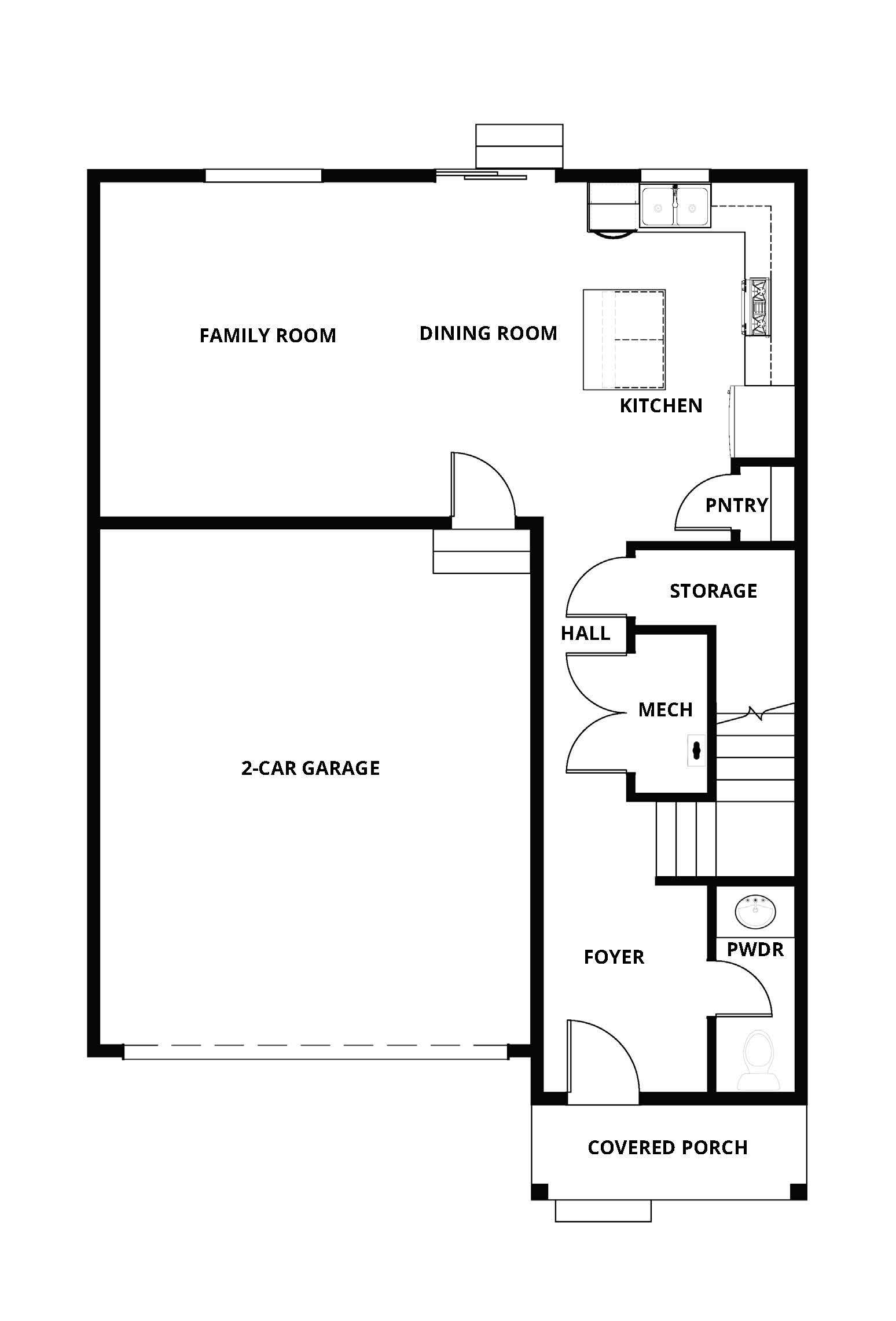 The Lewis has wonderful open living spaces.