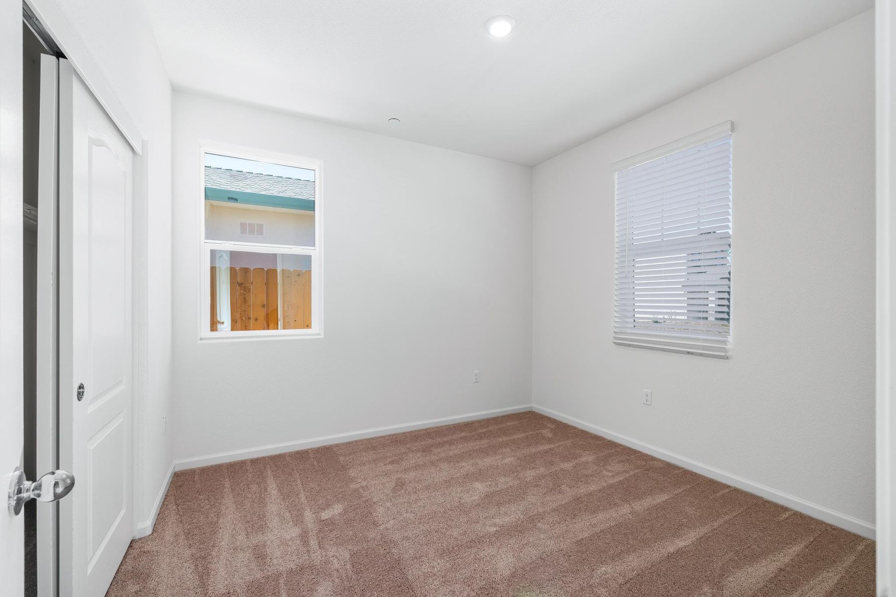 The secondary bedrooms have carpet.