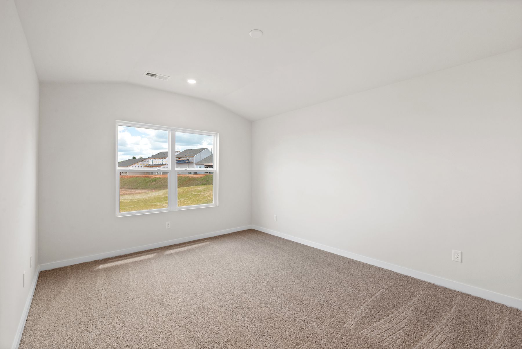 The kitchen is open to the living area