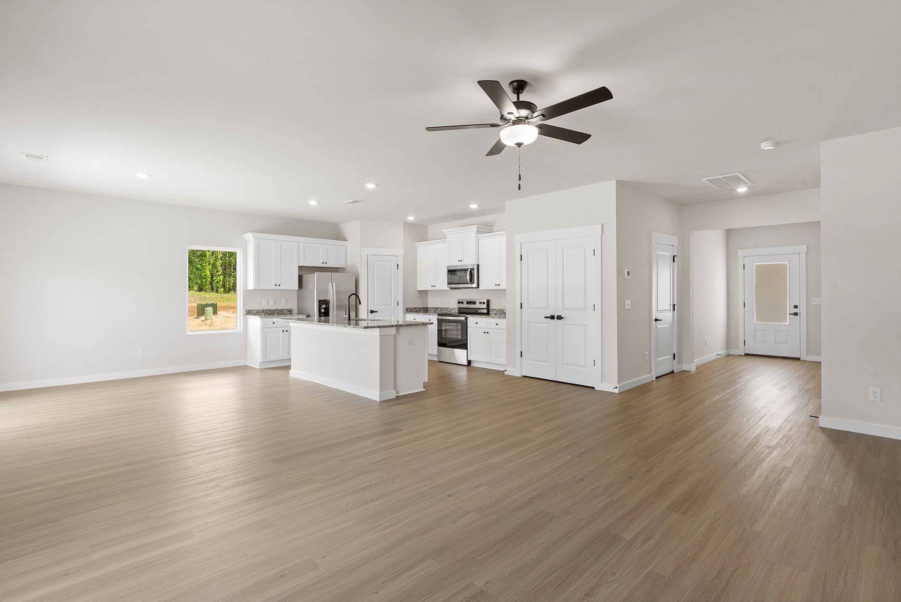 Open-concept living area