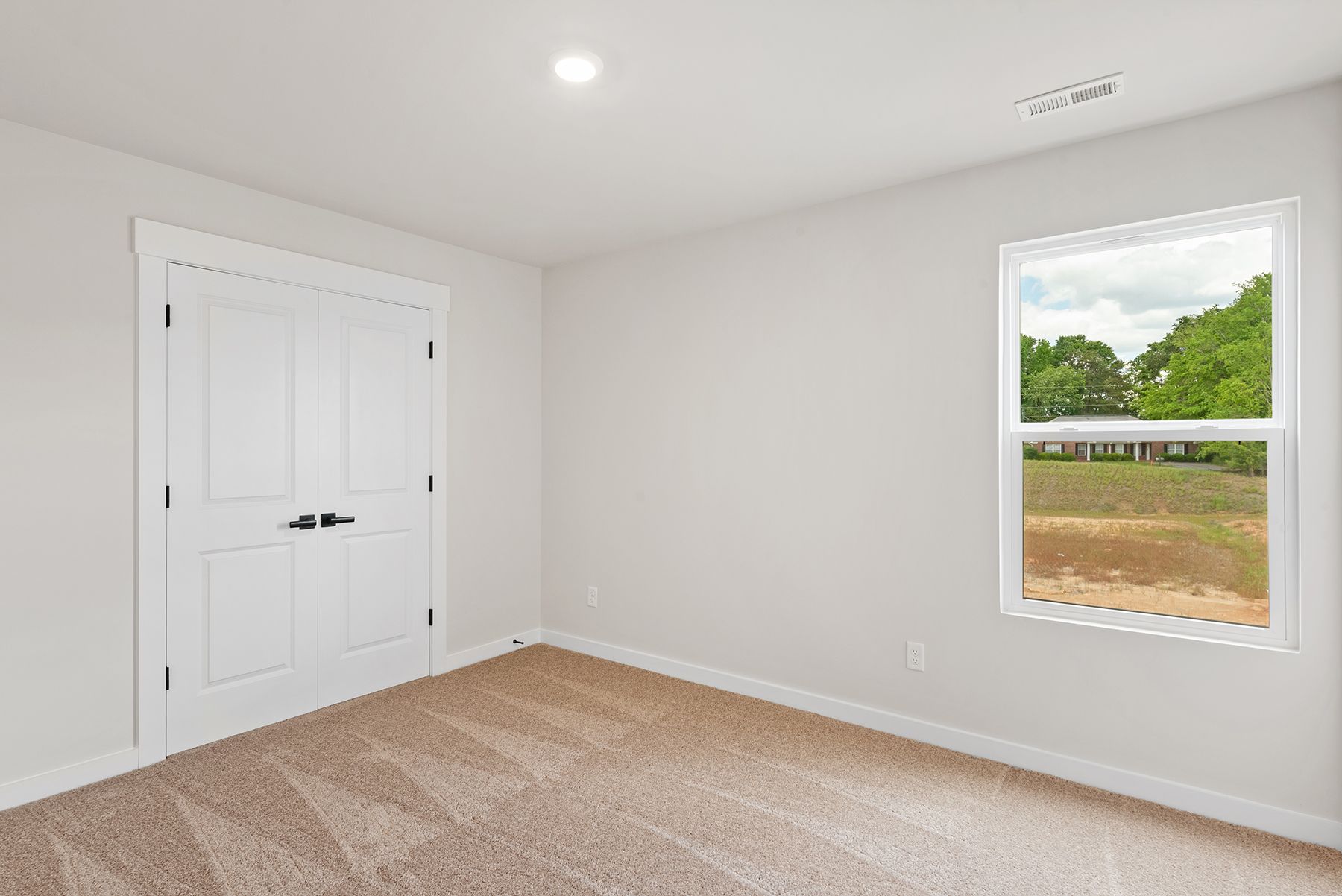 Each bedroom has its own closet