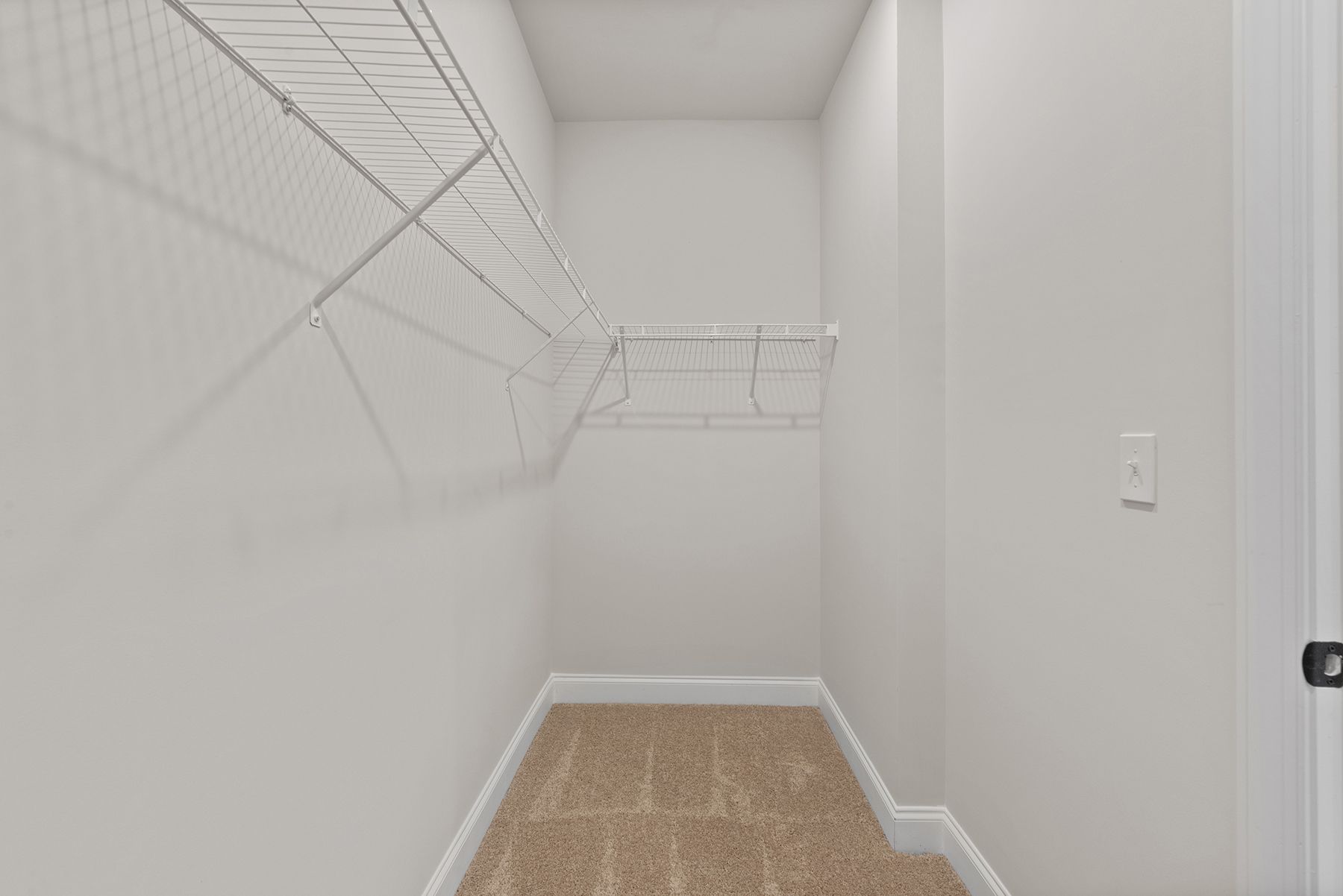 Spacious walk-in closet