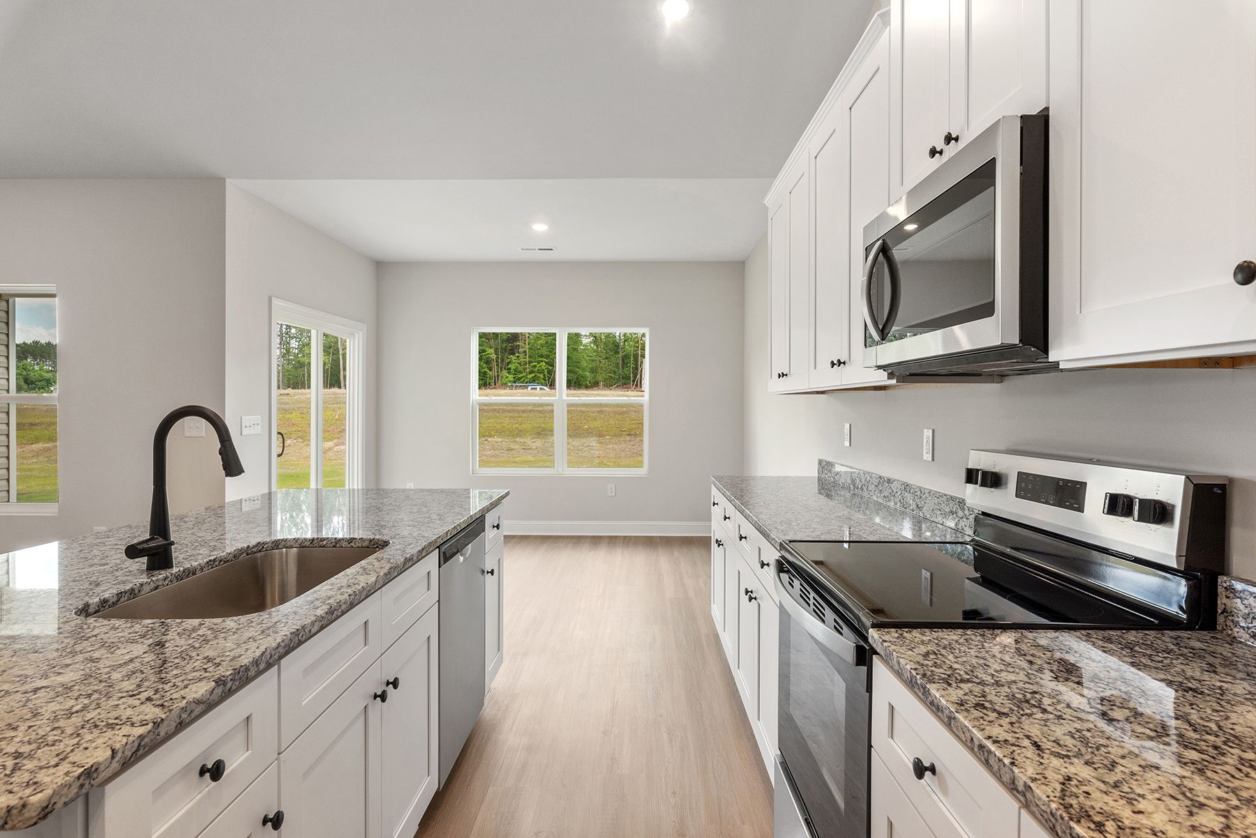 Angled-view of the kitchen