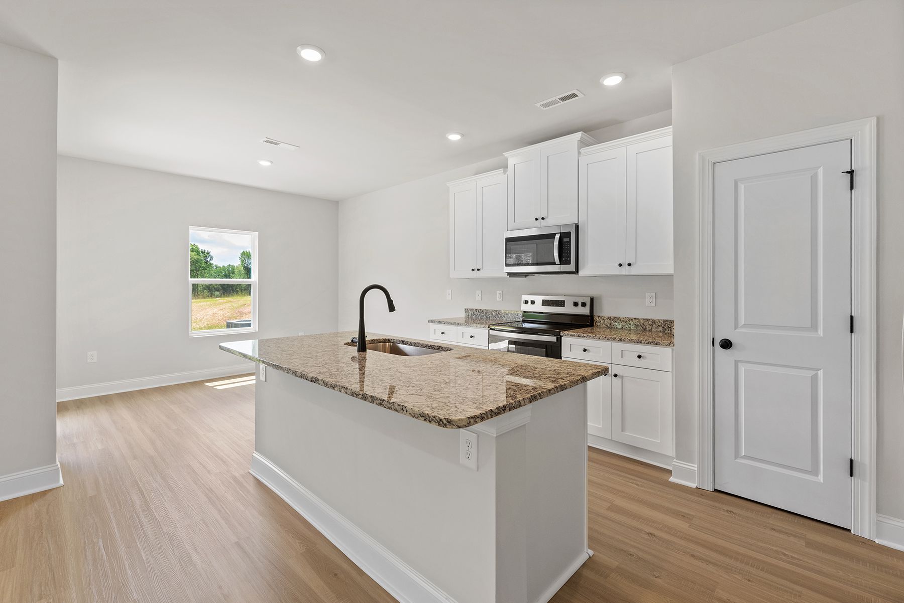 Open-concept living area