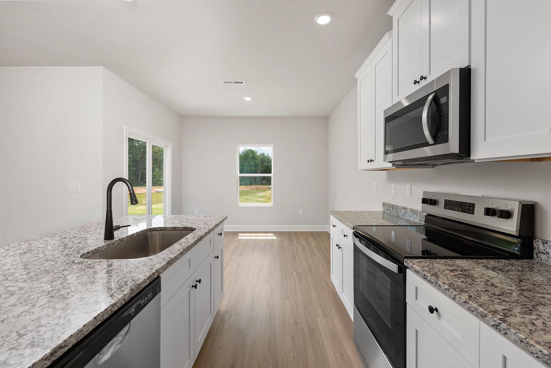Angled-view of the kitchen