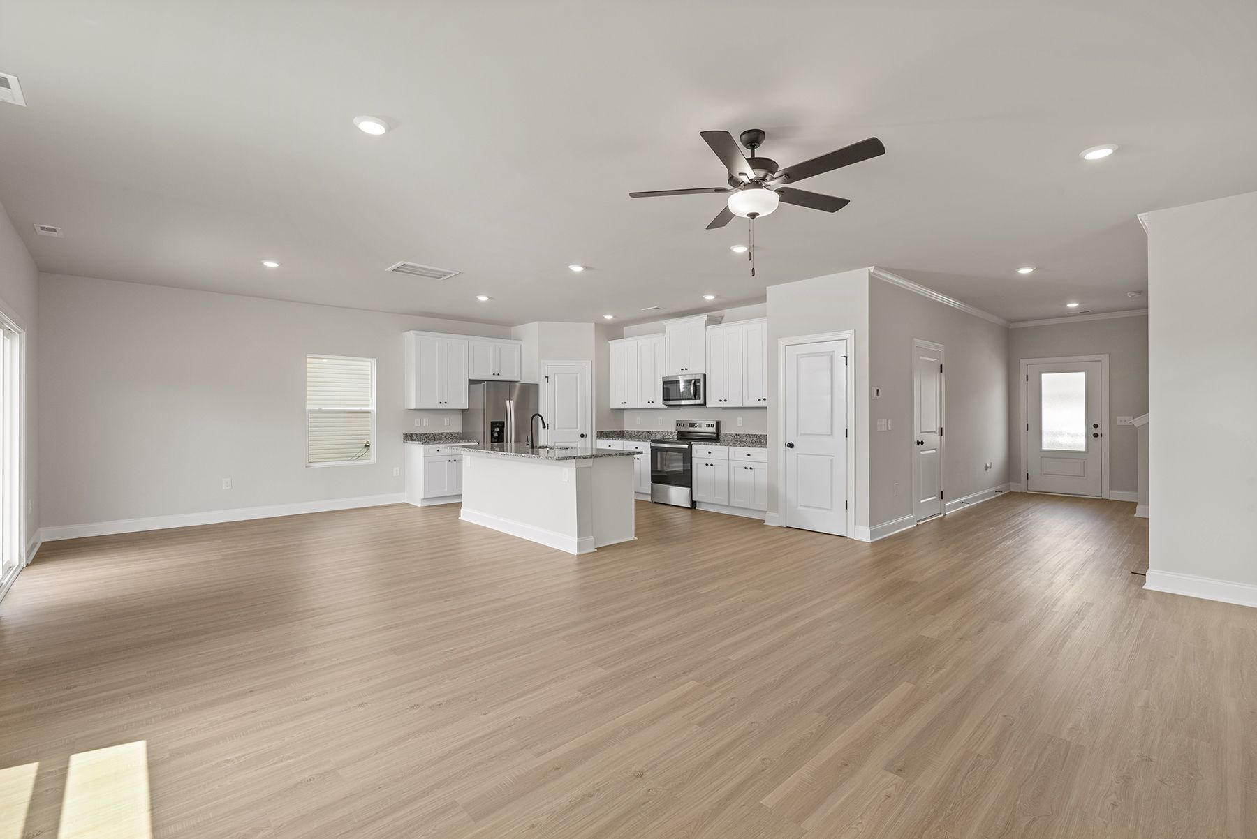 Open-concept living area