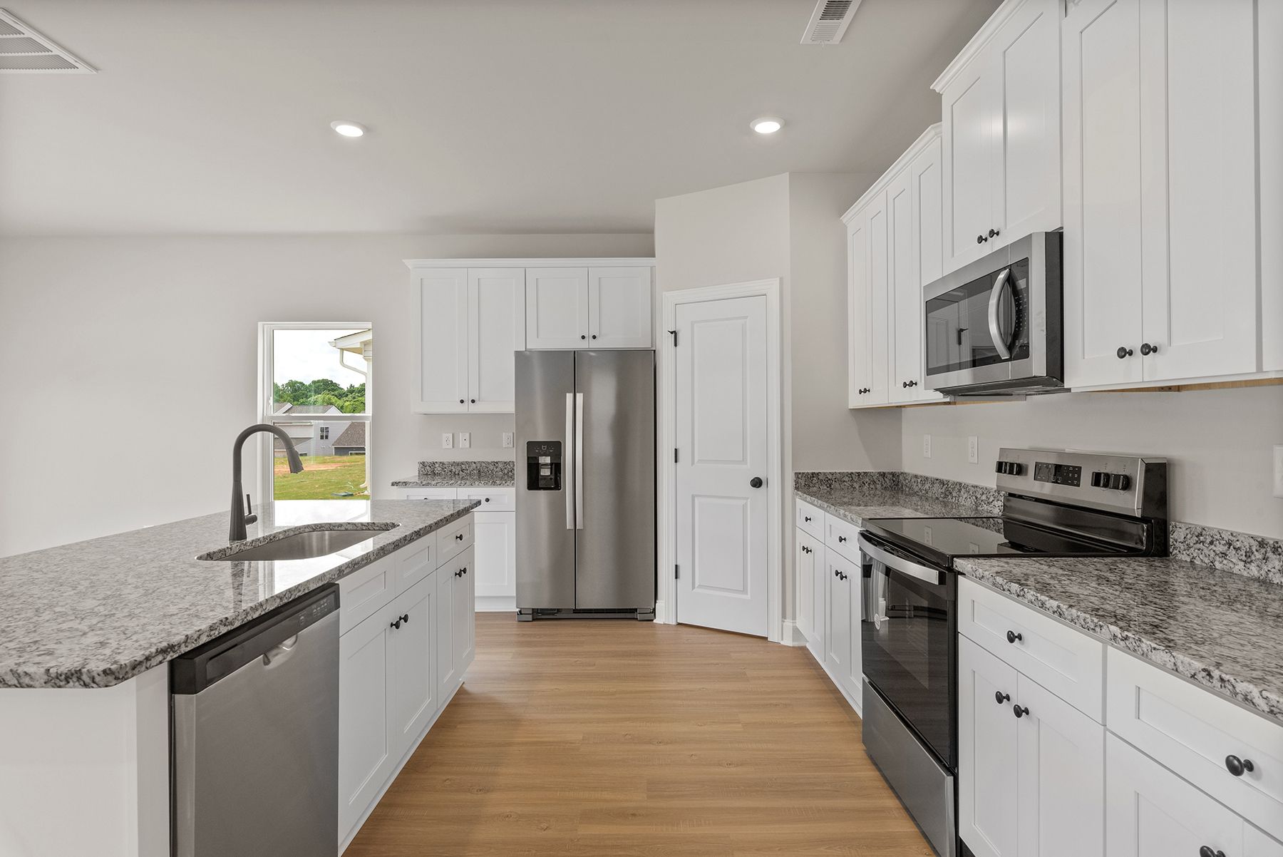 Angled-view of the kitchen