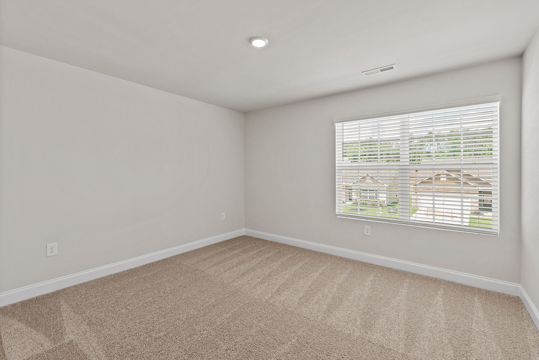 Each bedroom has a window