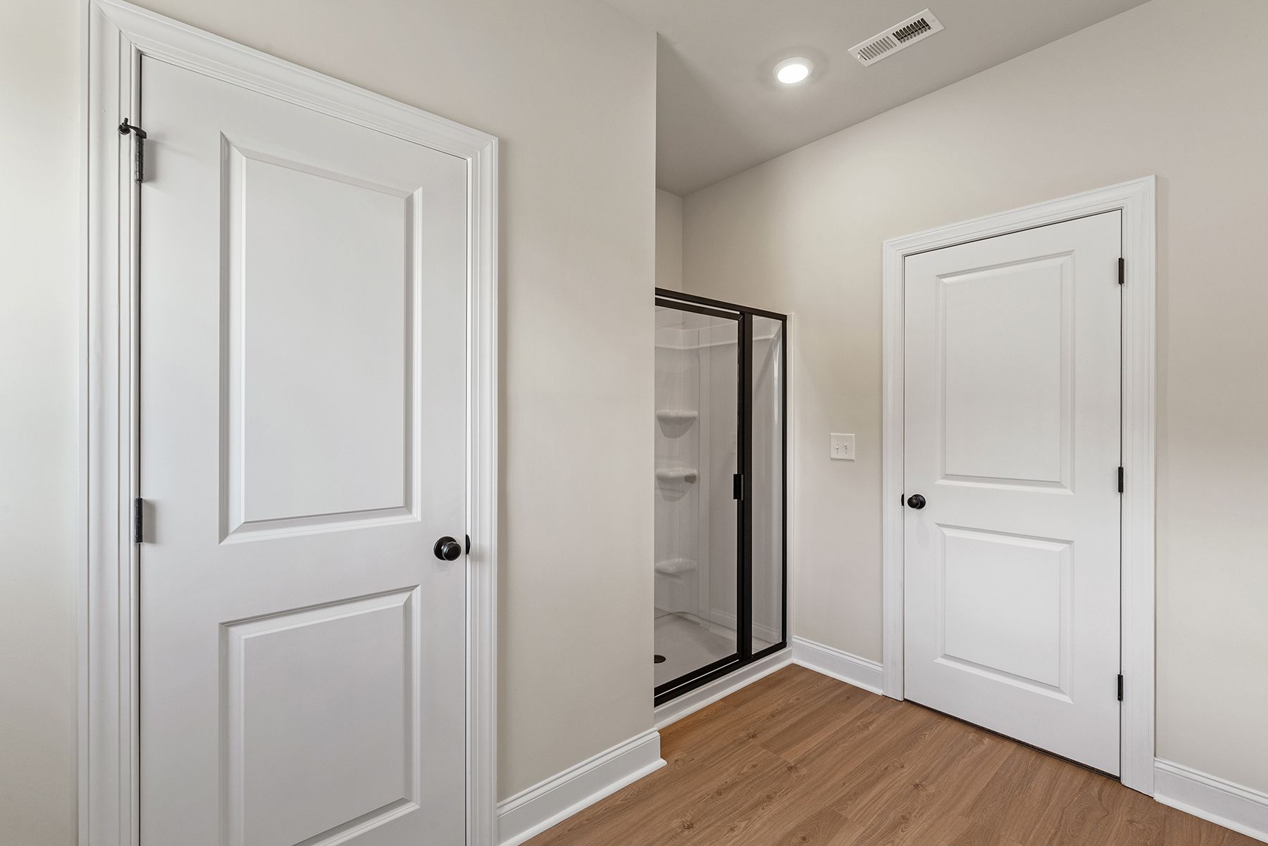 glass-enclosed shower