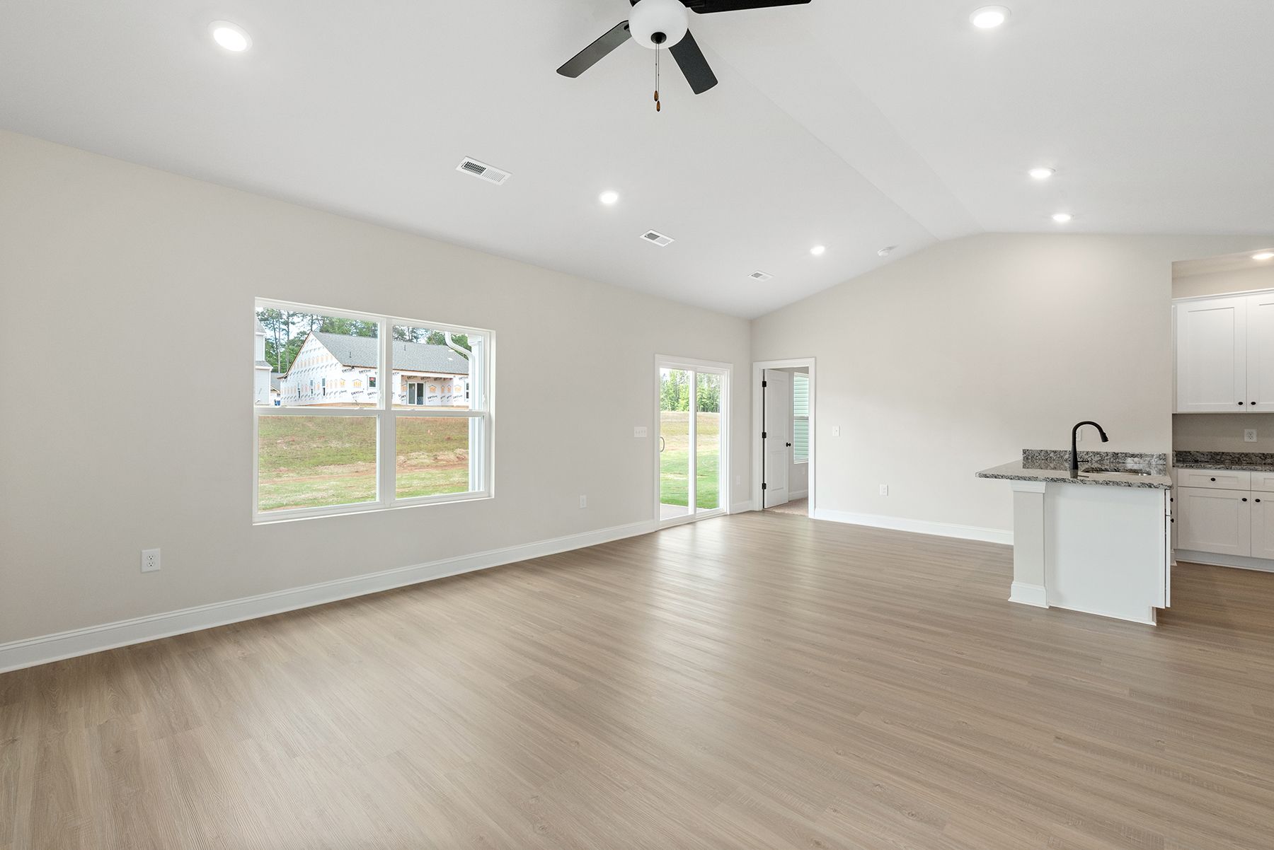 The living room 