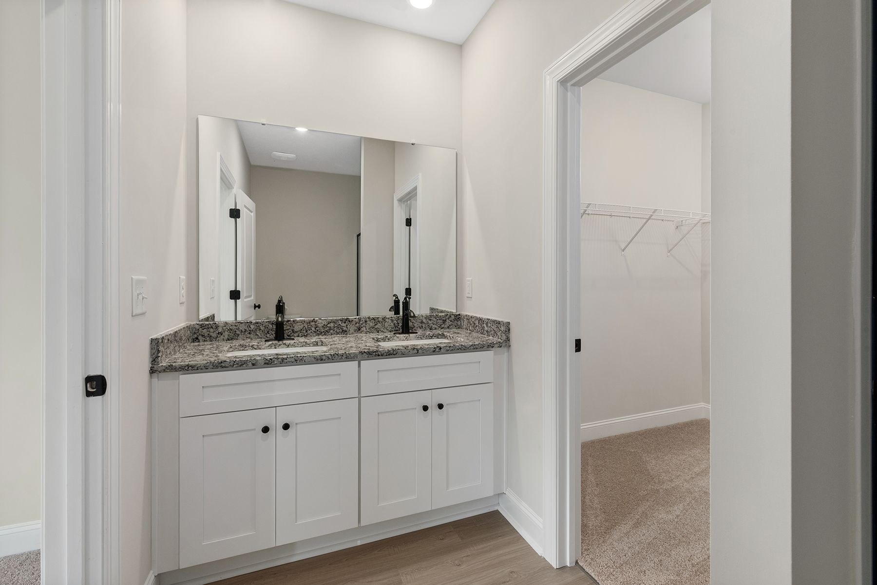The master bathroom