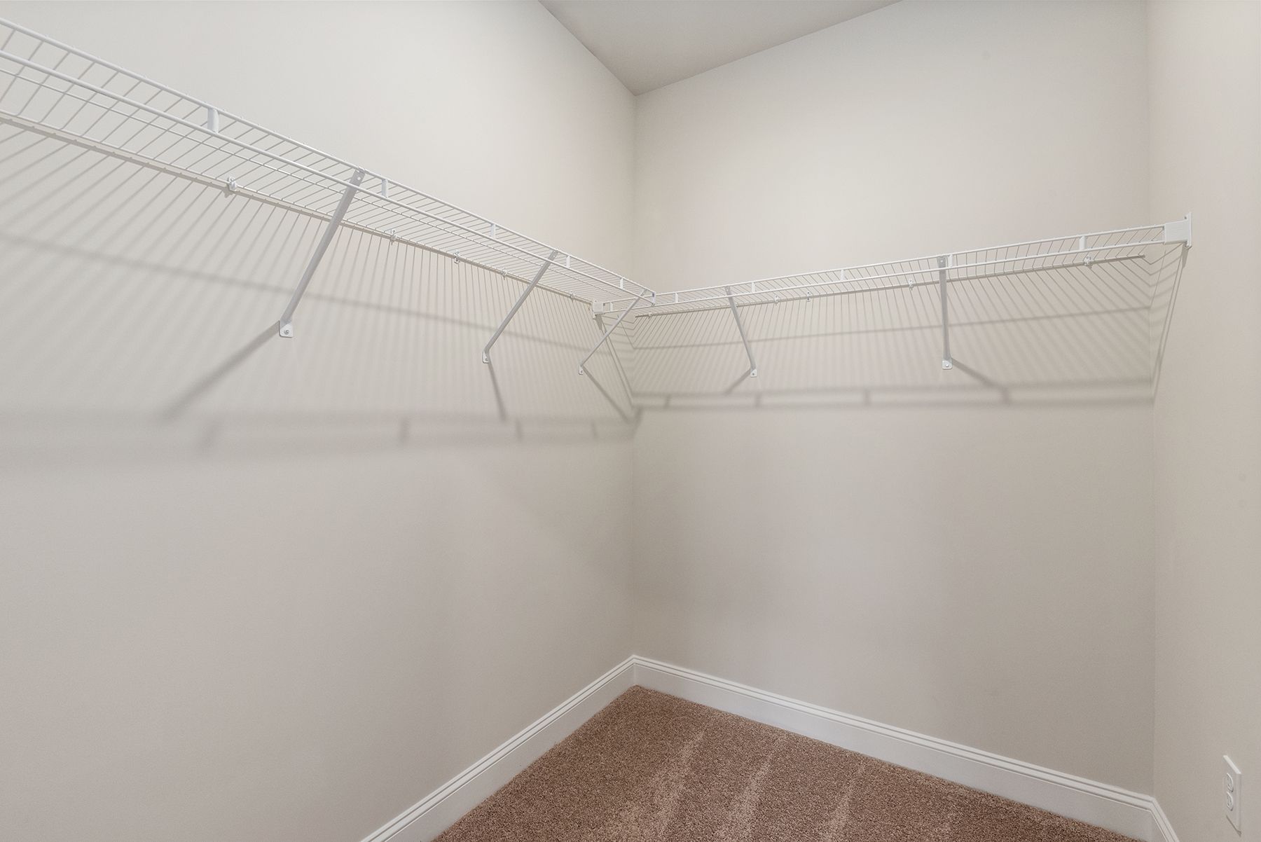 Spacious walk-in closet