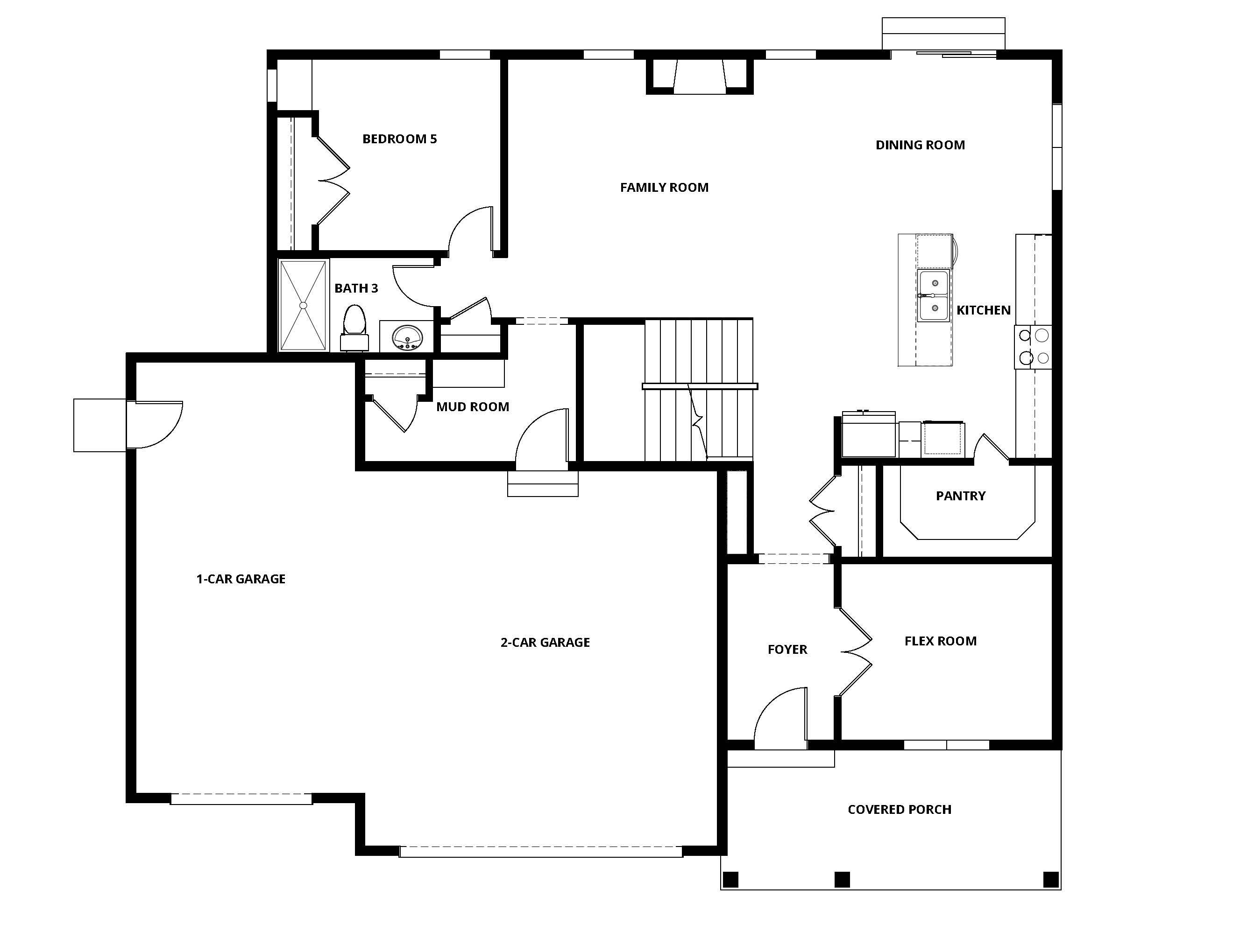 *We offer three car garages on select lots.