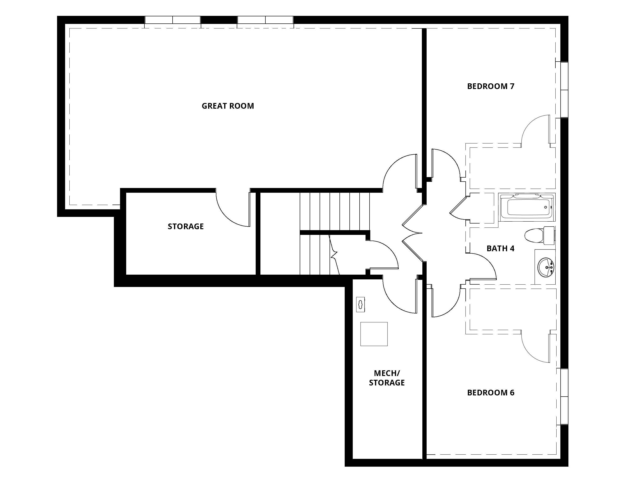 *We have unfinished basements on select lots.