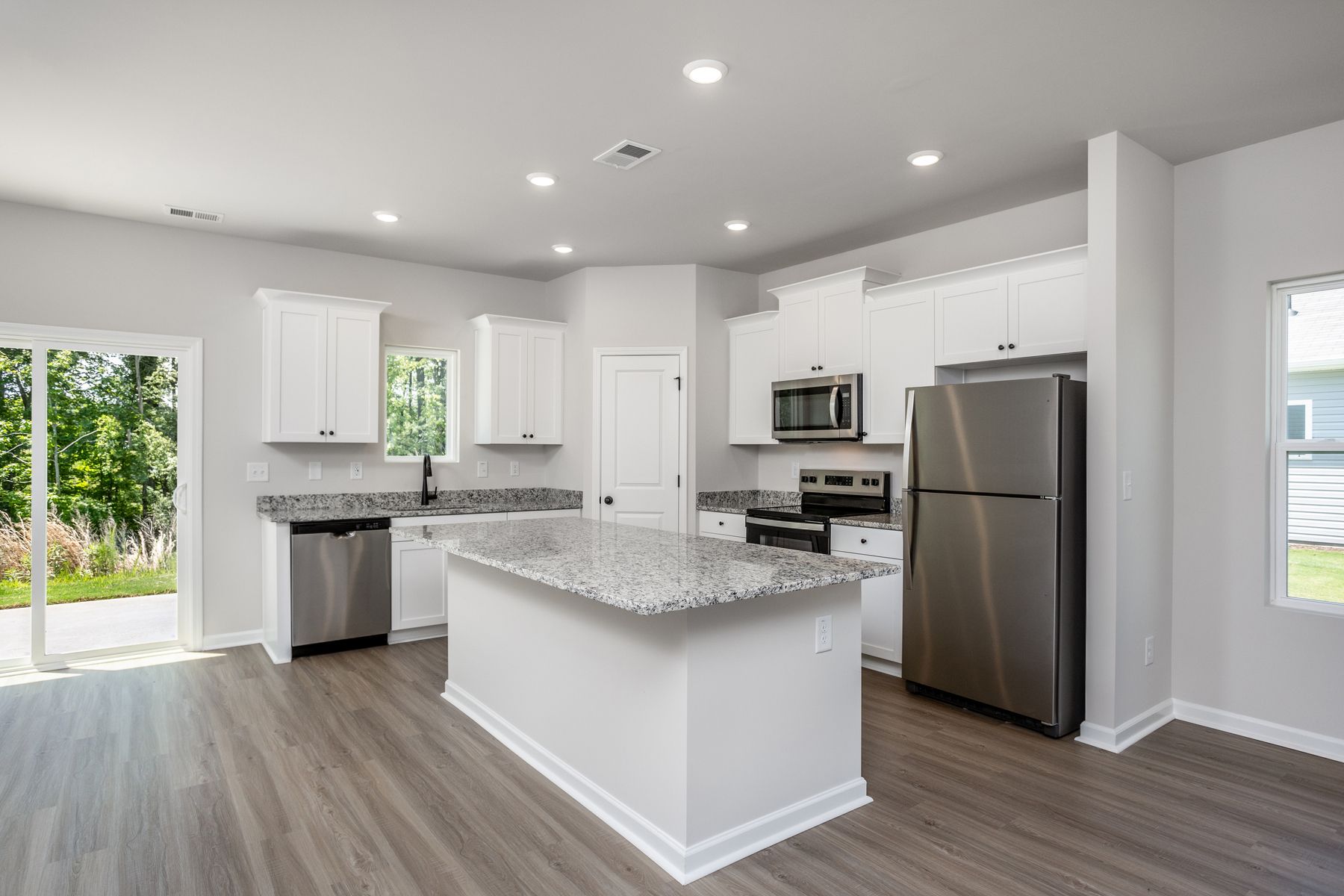 Each home comes with brand-new stainless steel appliances.