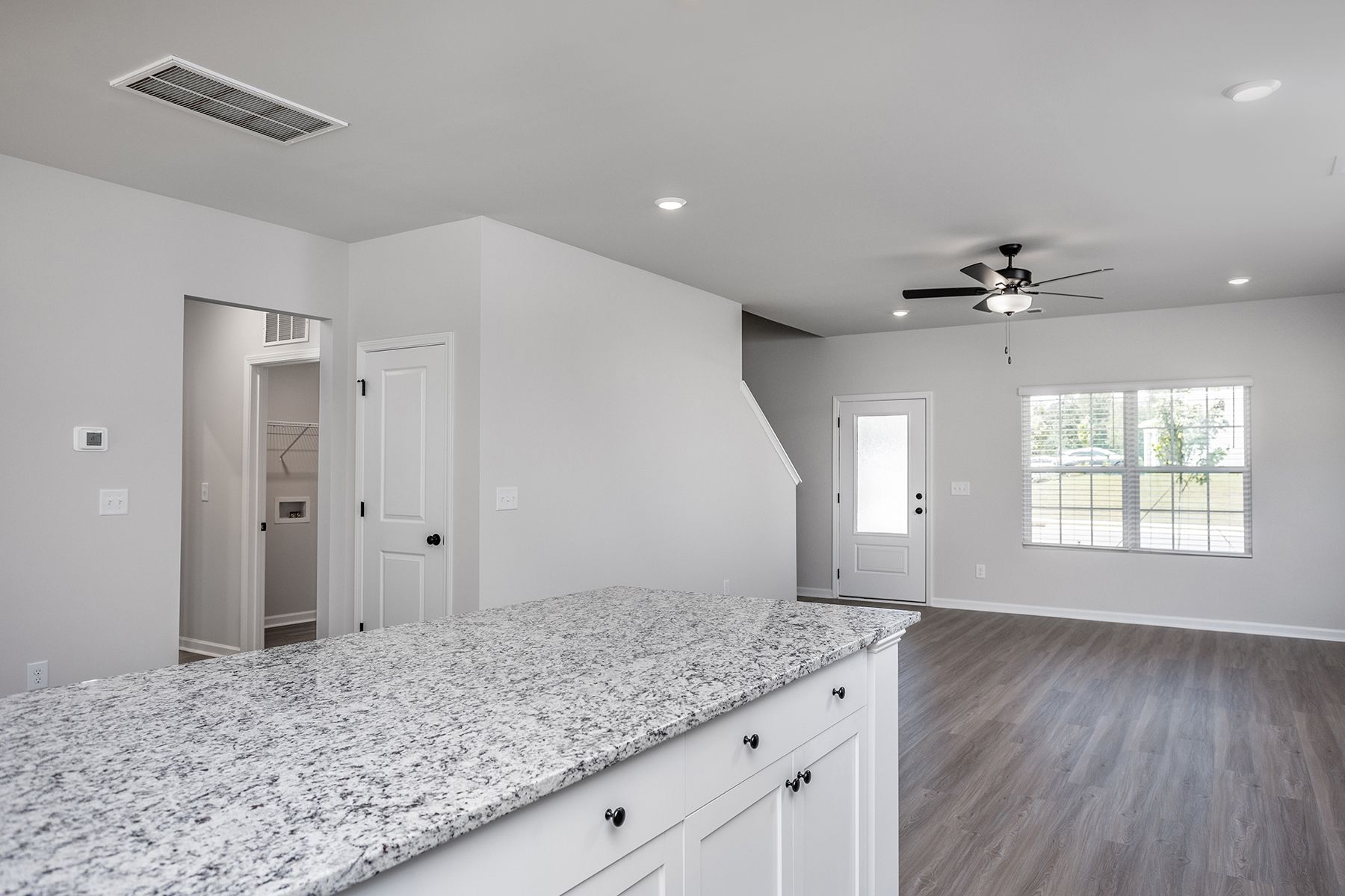 Large granite island