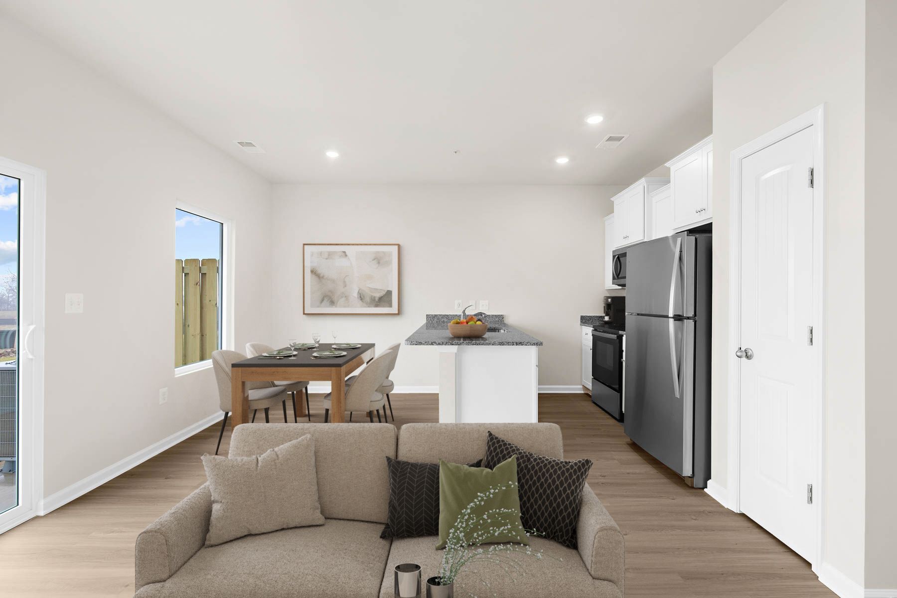 Virtually staged living area of the Canton