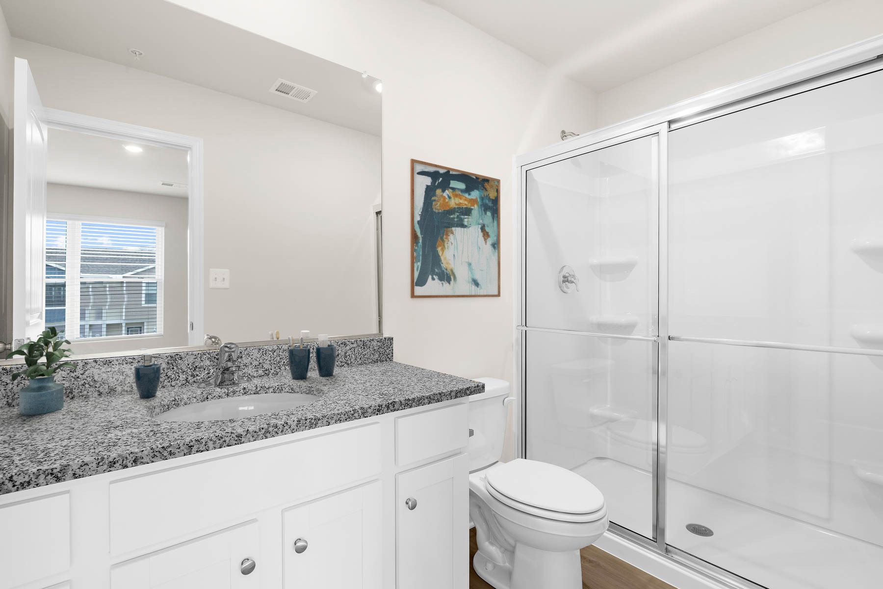 Virtually staged bathroom of the Canton