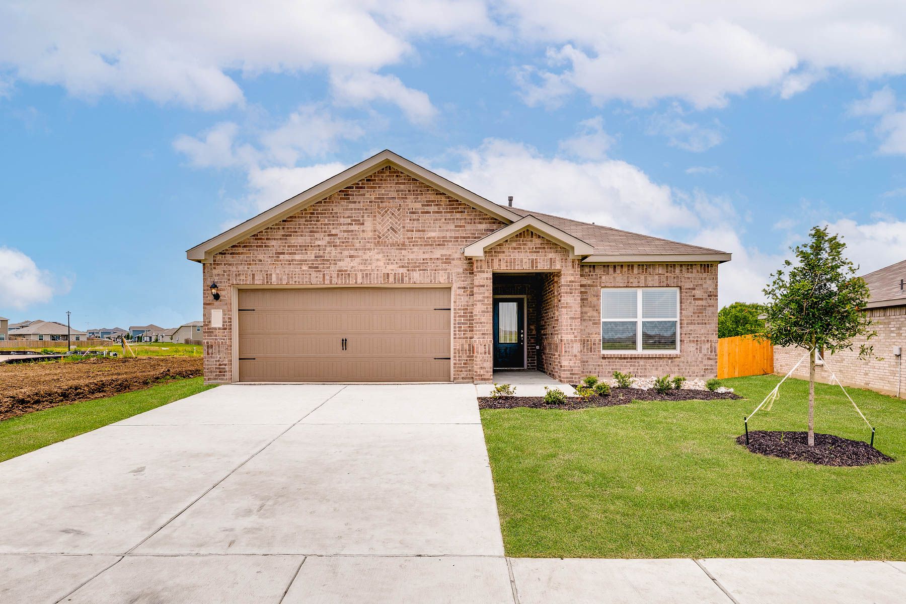 The Blanco is a beautiful one-story, brick home.