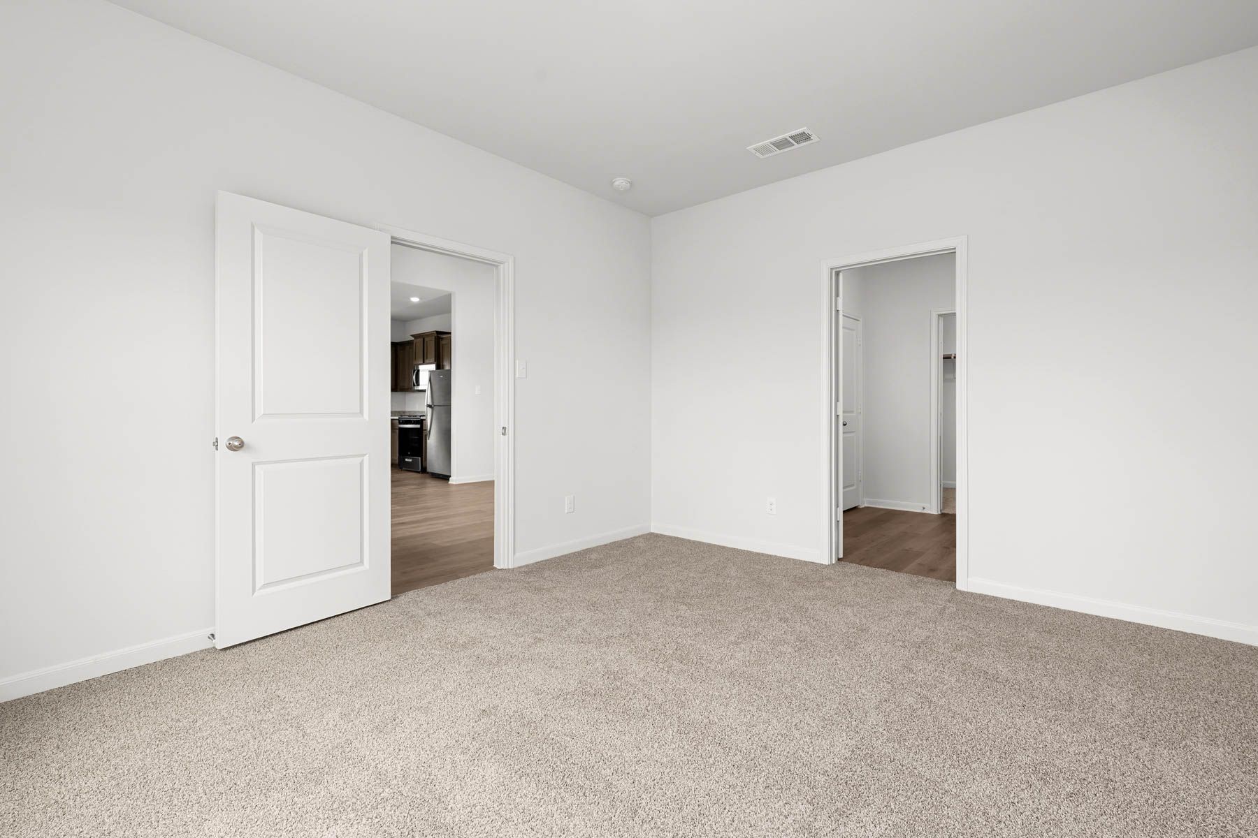The master suite has a large room, ensuite bathroom and a walk-in shower.