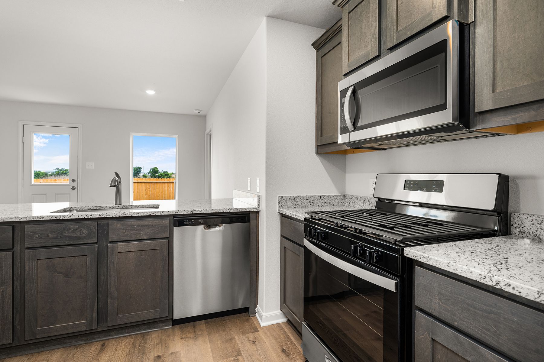 The kitchen is chef-ready.