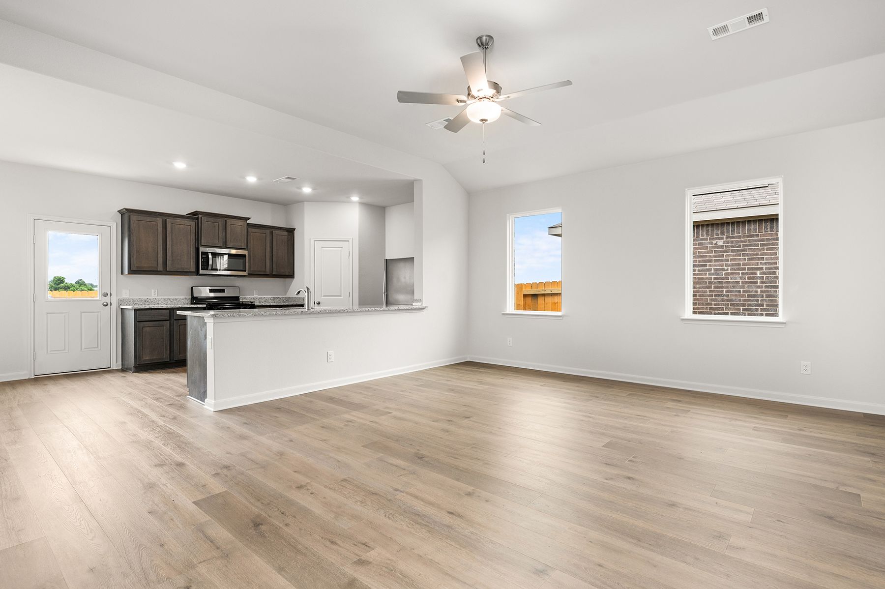 The Reed has an open concept layout.