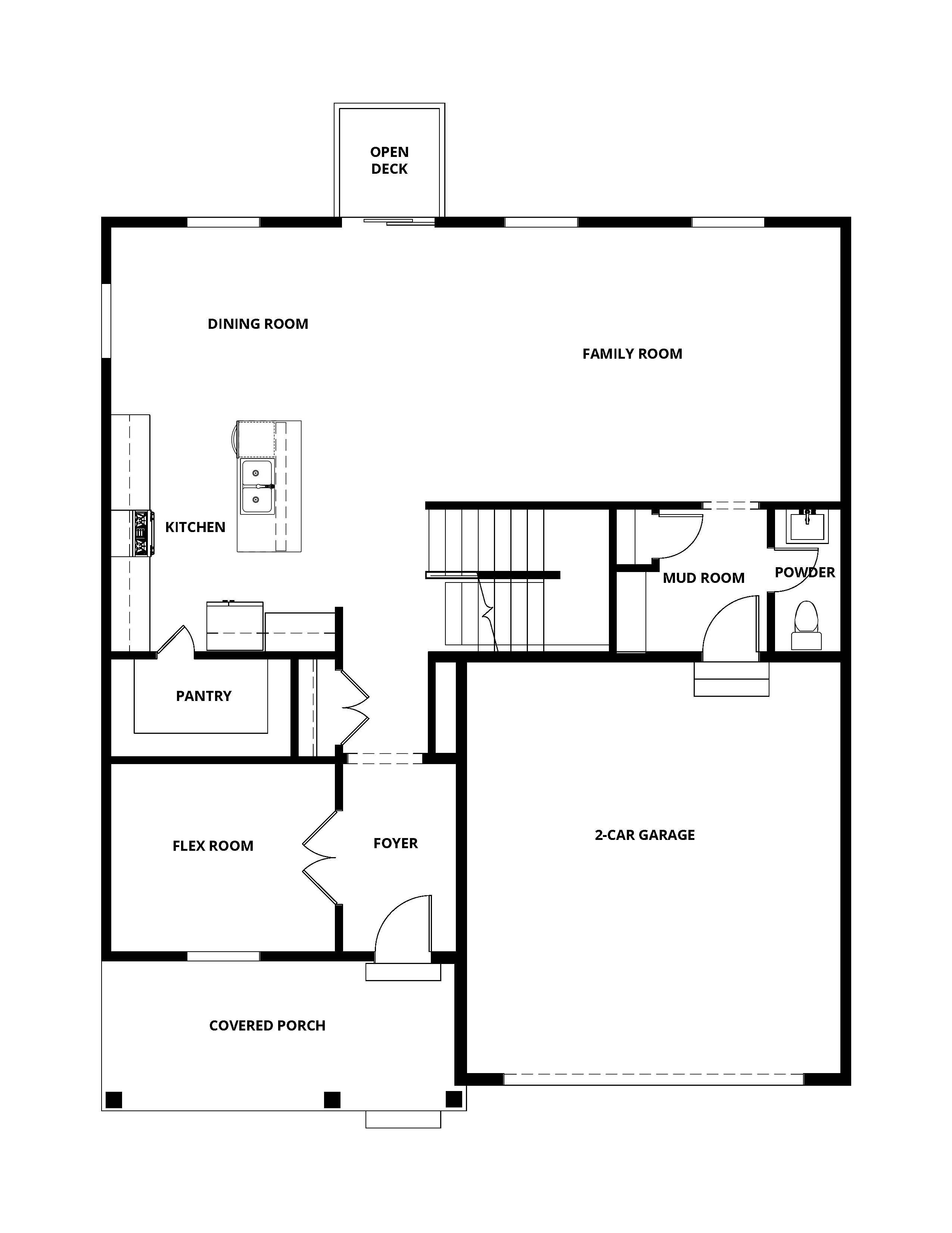 The Red Rock has an open-concept layout.