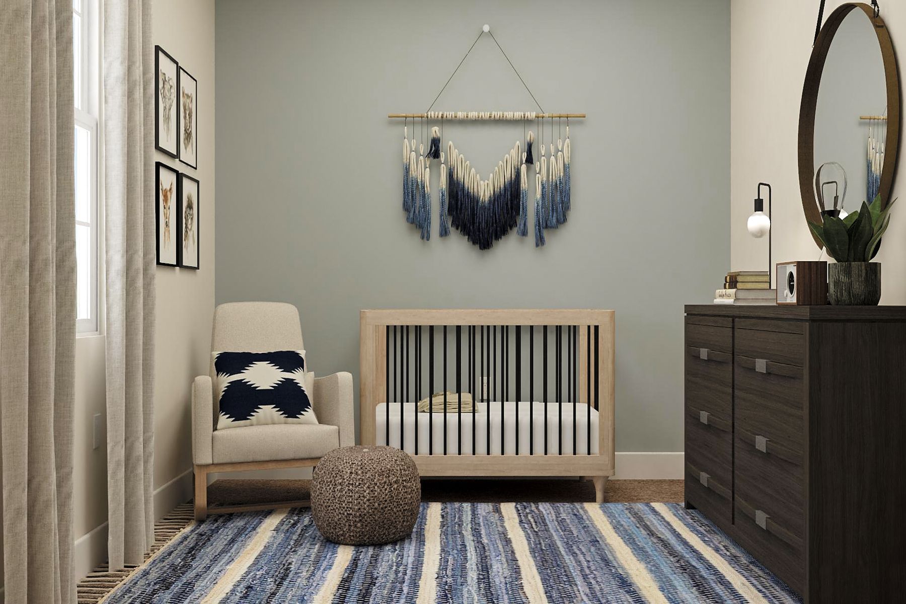 The secondary bedrooms are a great space for children's bedrooms.