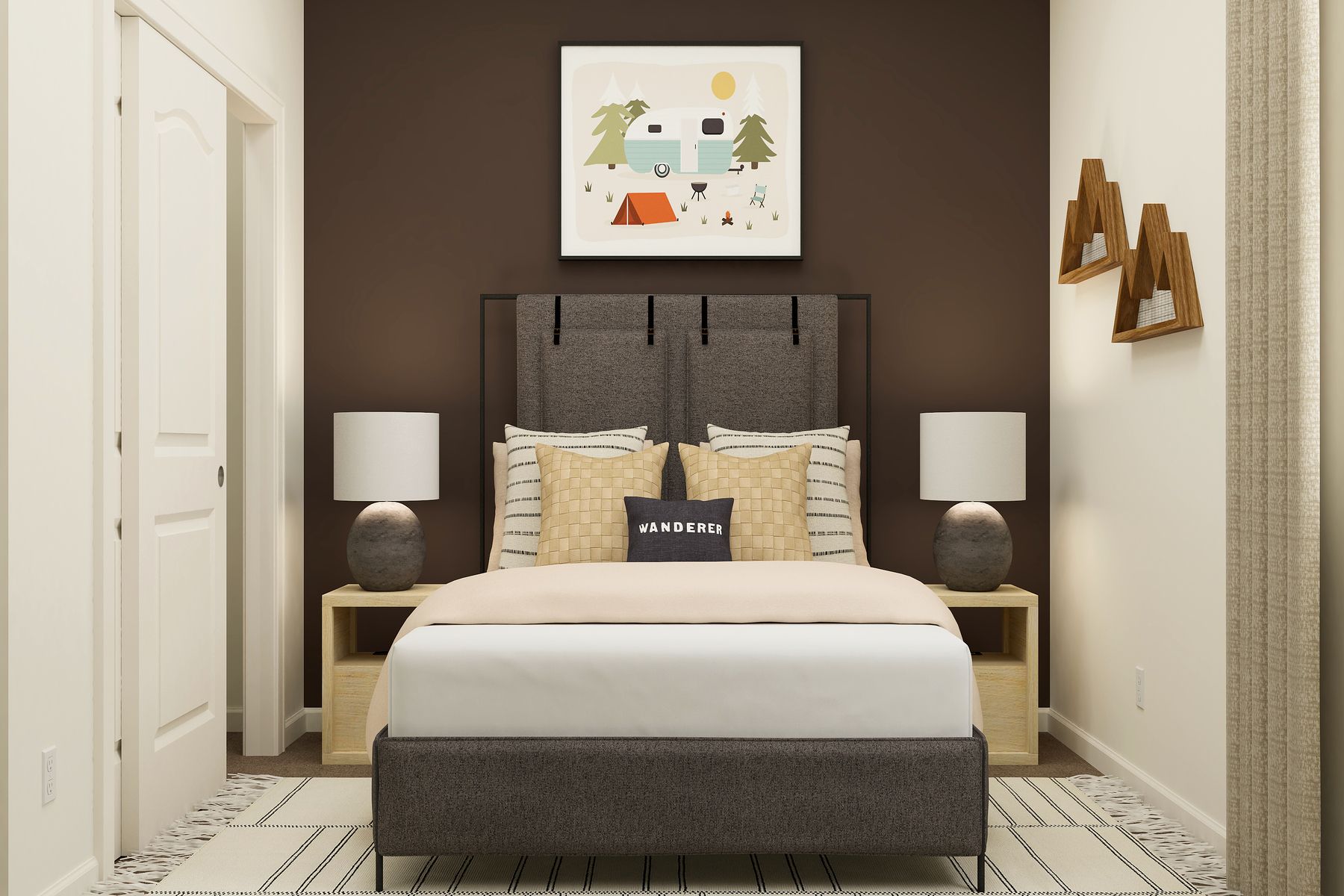 The secondary bedrooms are a great space for a children's bedroom or guest room.