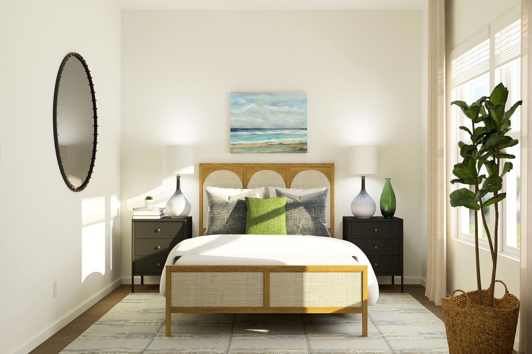 The secondary bedrooms are a great space for a guest room.