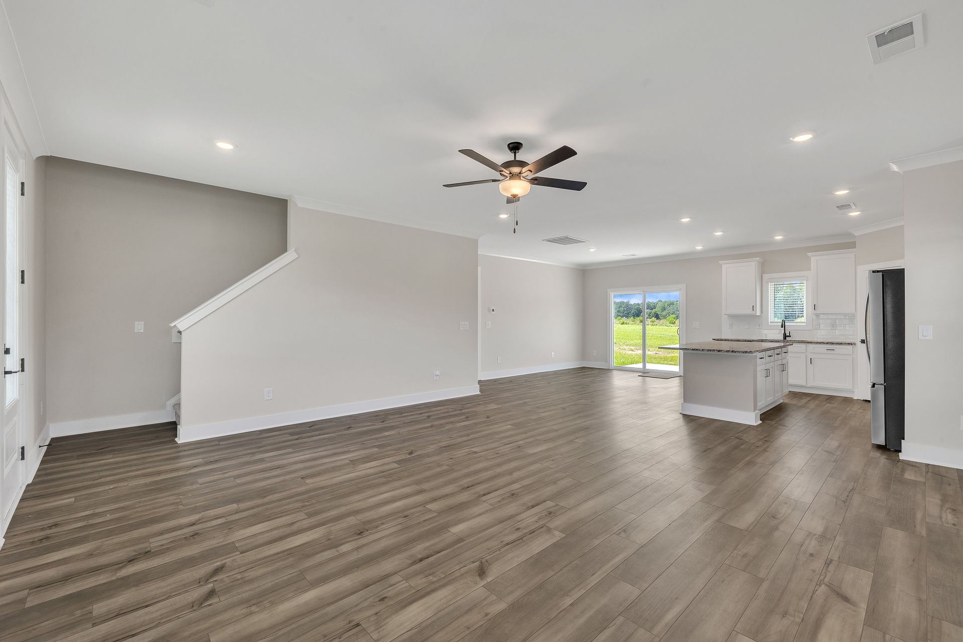 Open-concept layout.