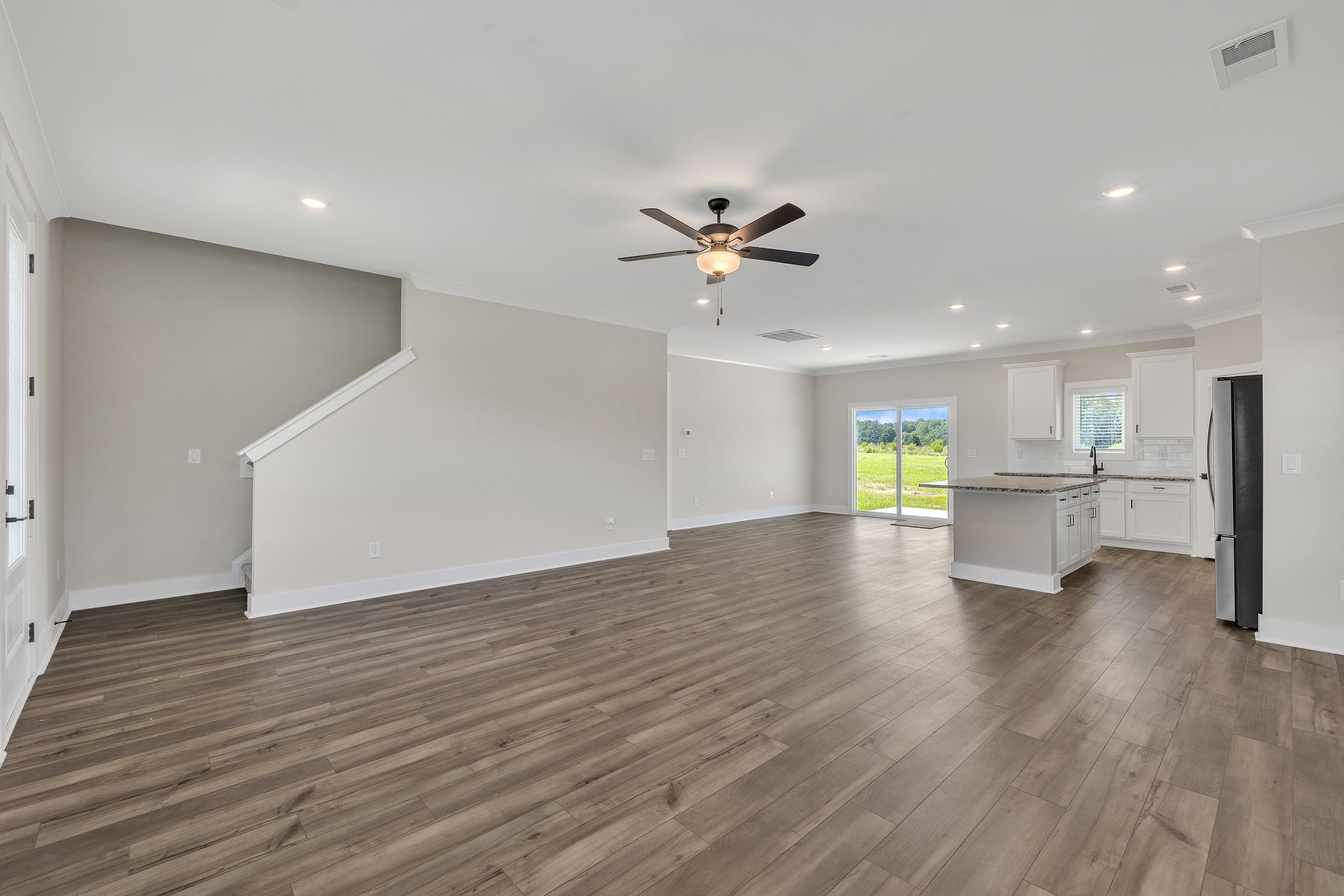 Open-concept layout.