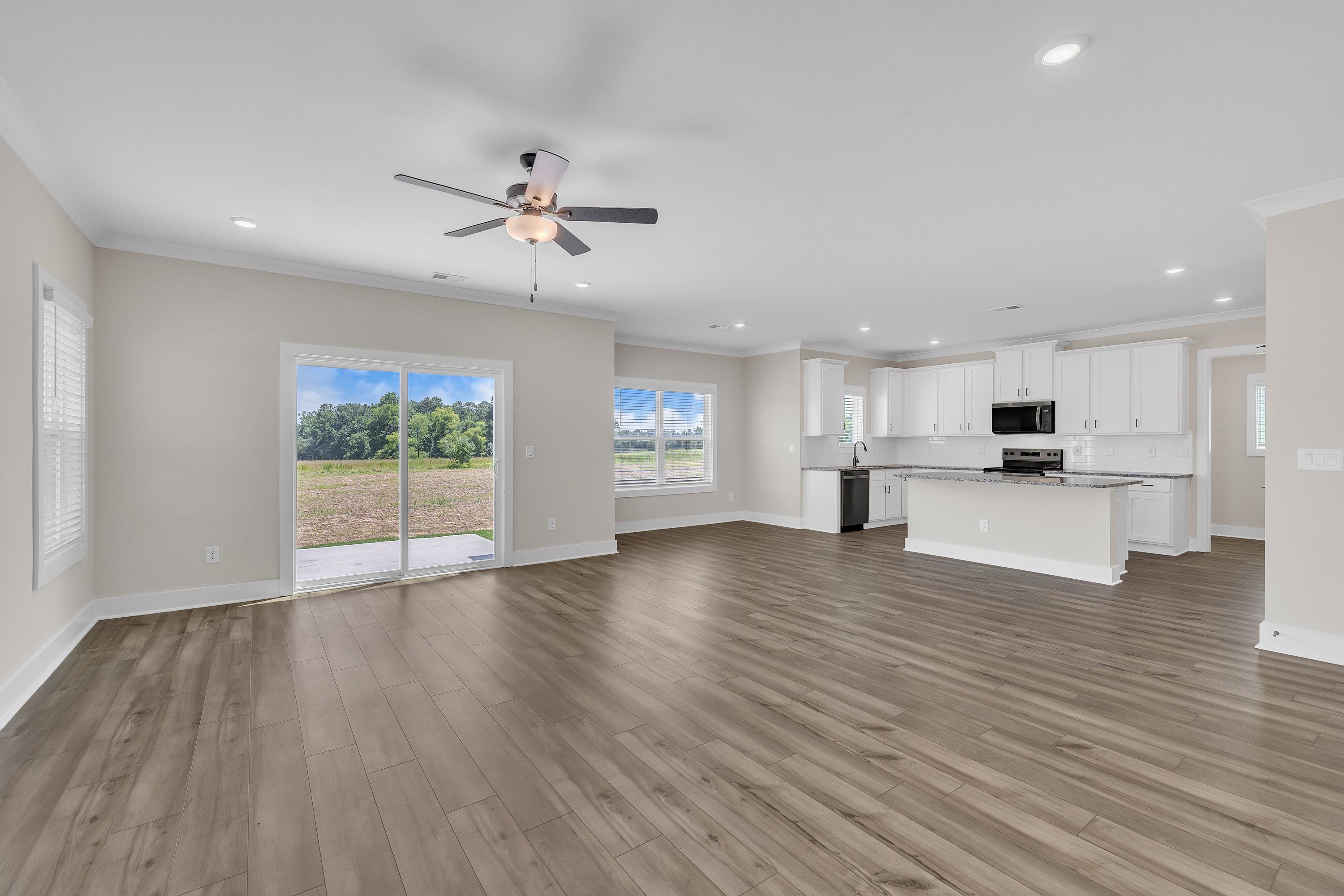 Open-concept layout.