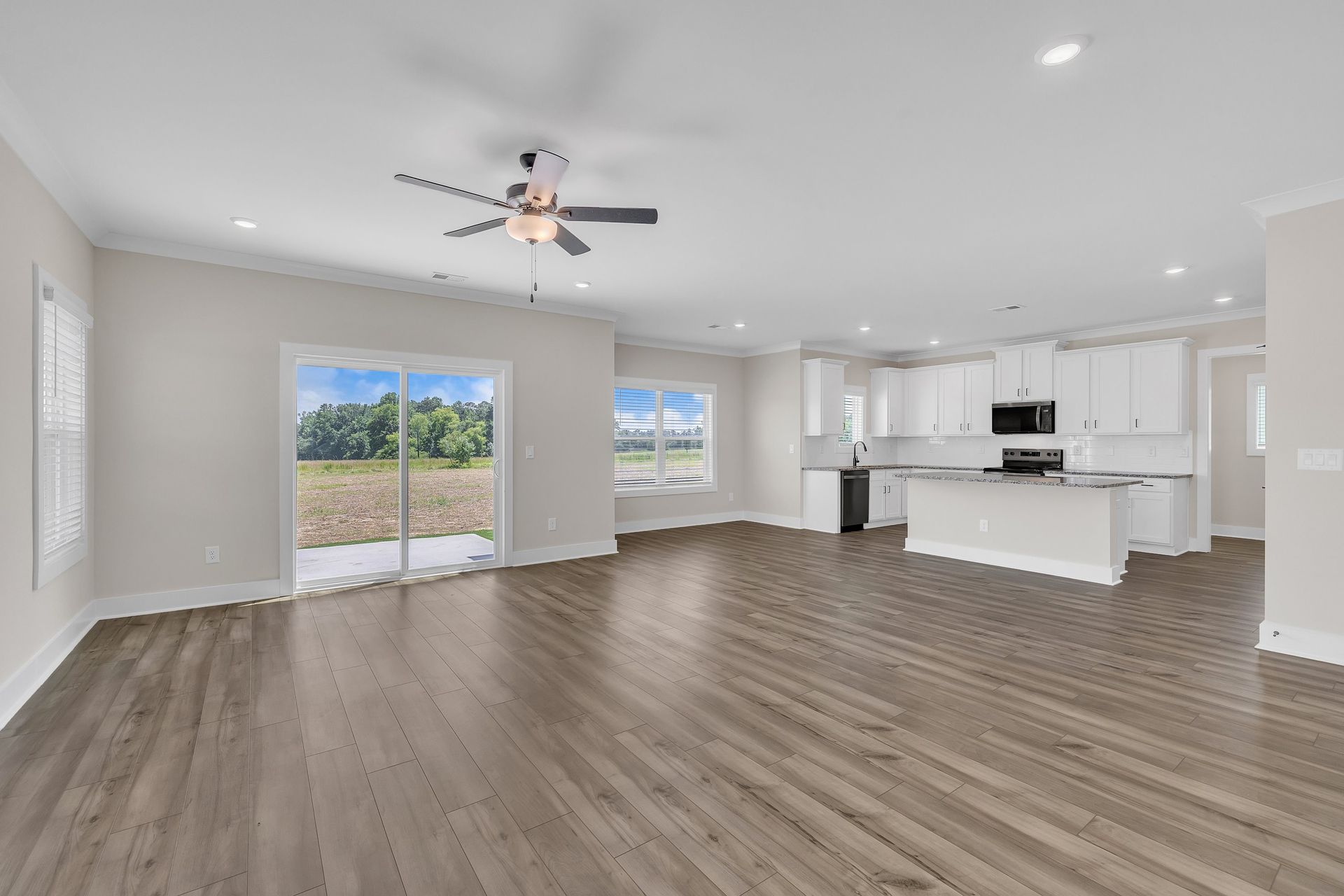 Open-concept layout.