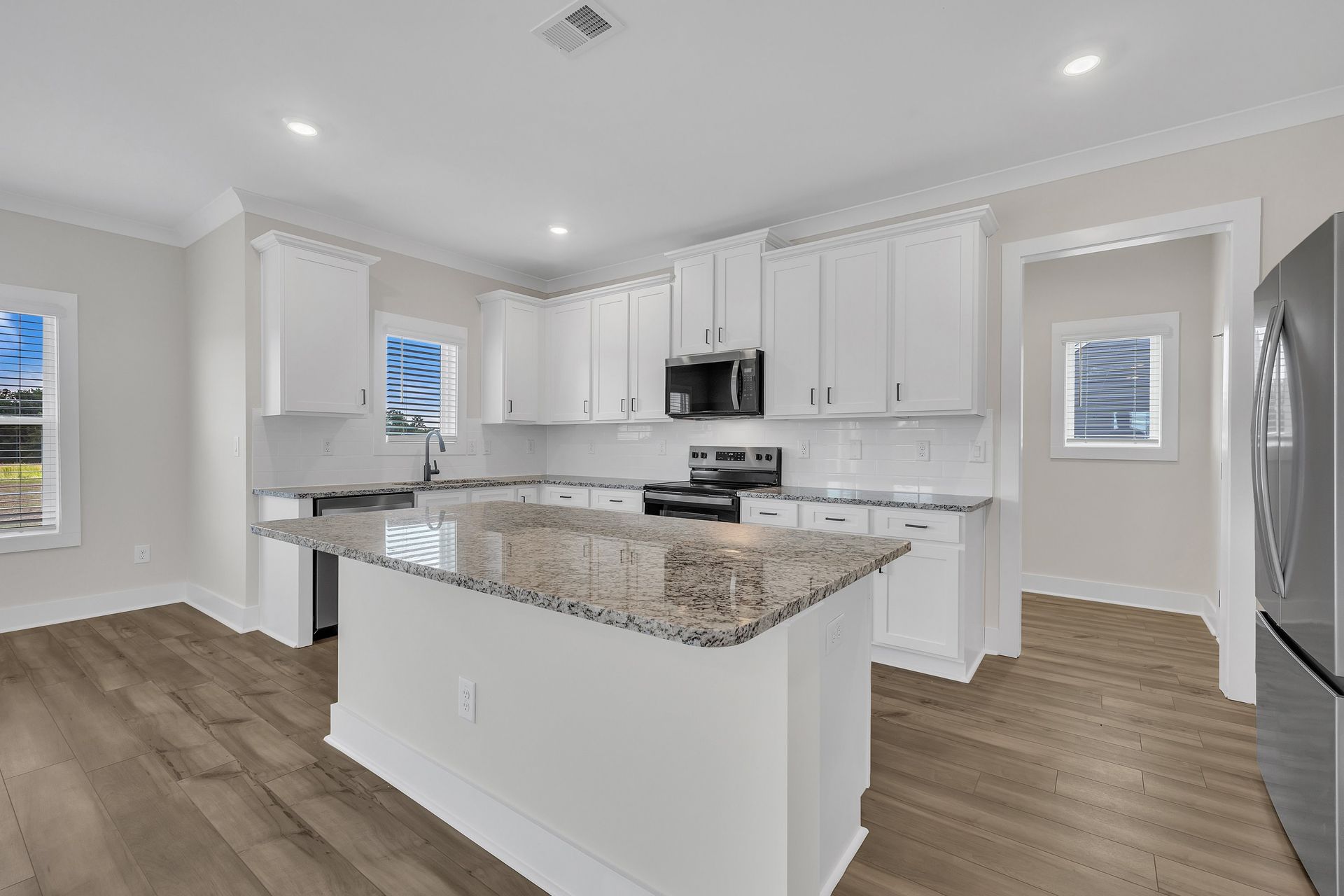 Granite countertops. 