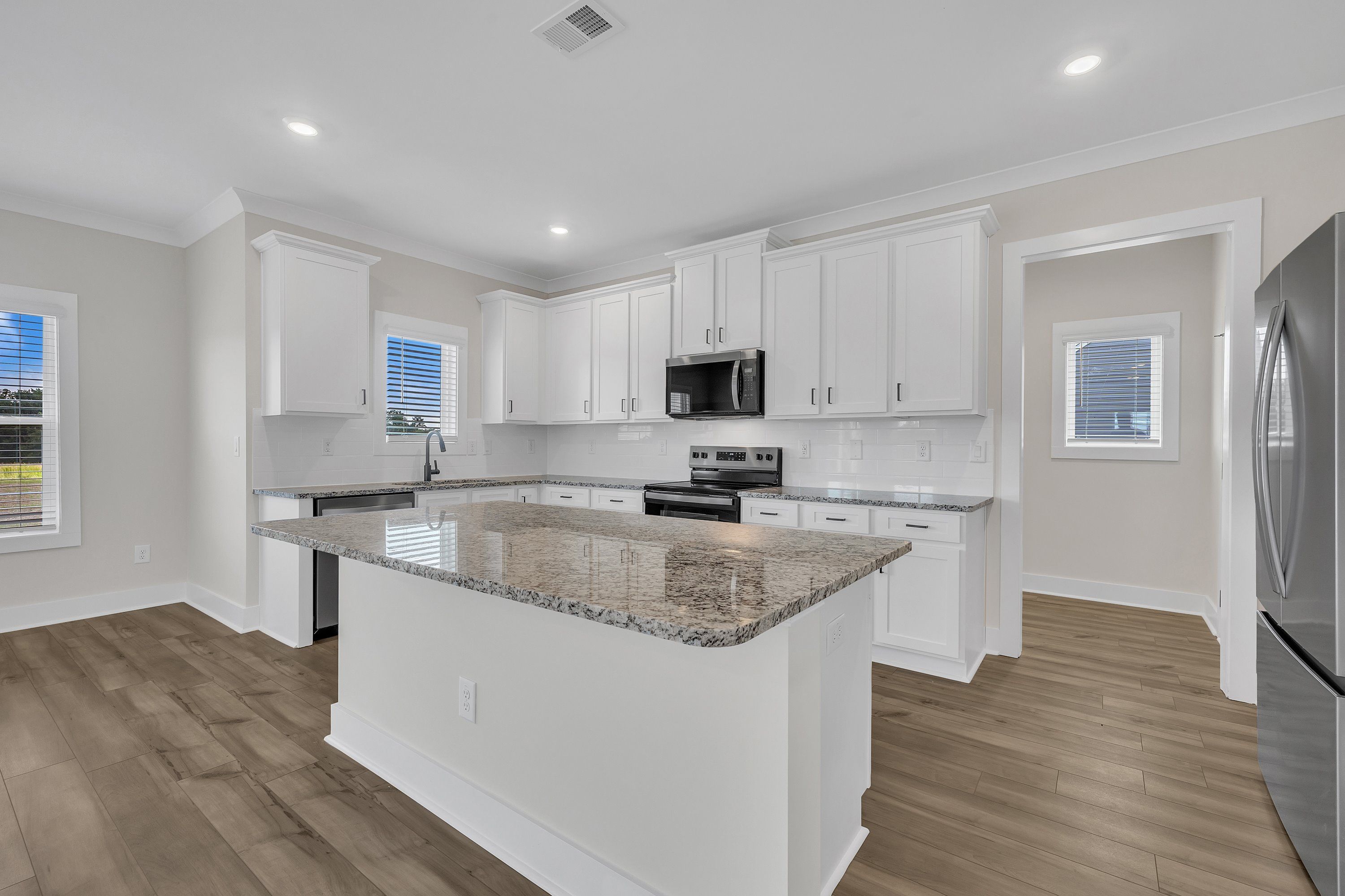 Granite countertops. 