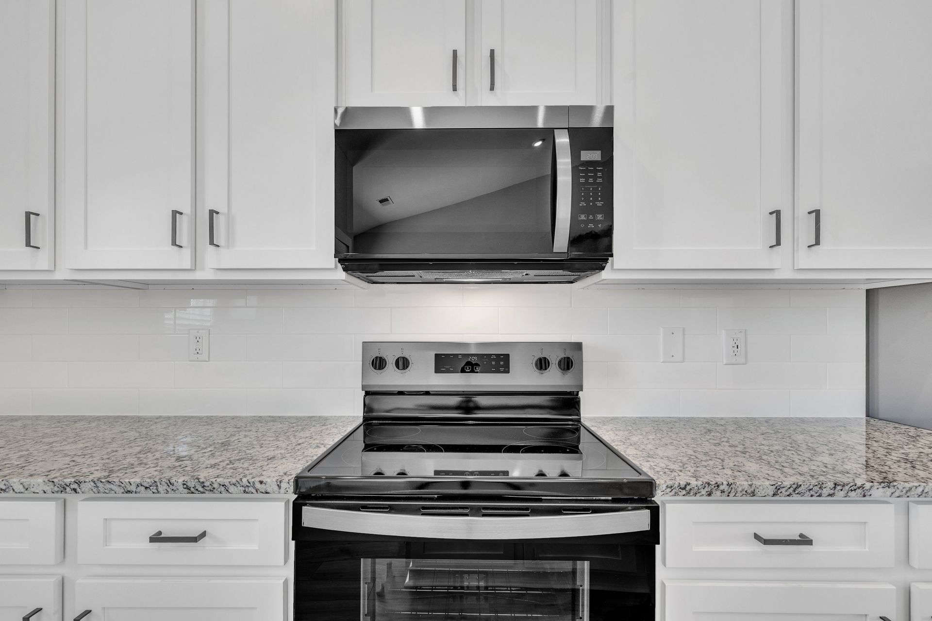 Stainless-steel appliances. 
