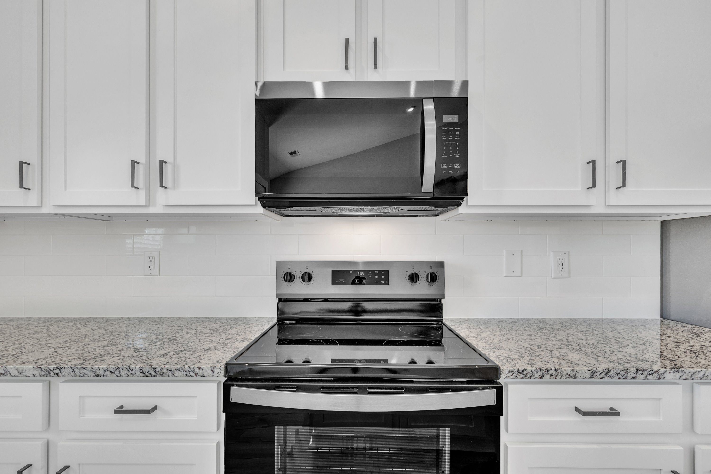 Stainless-steel appliances. 