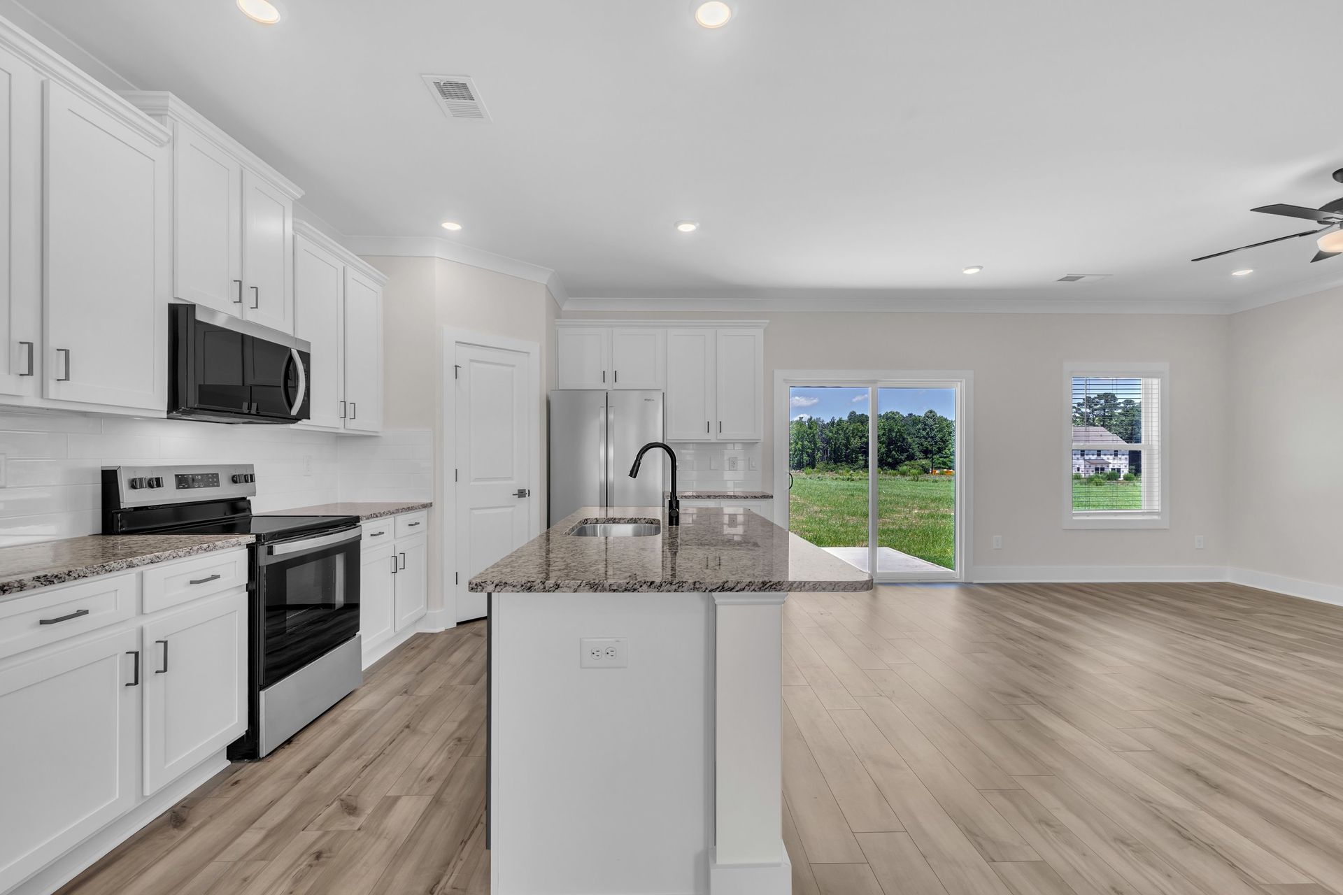 Open-concept layout.