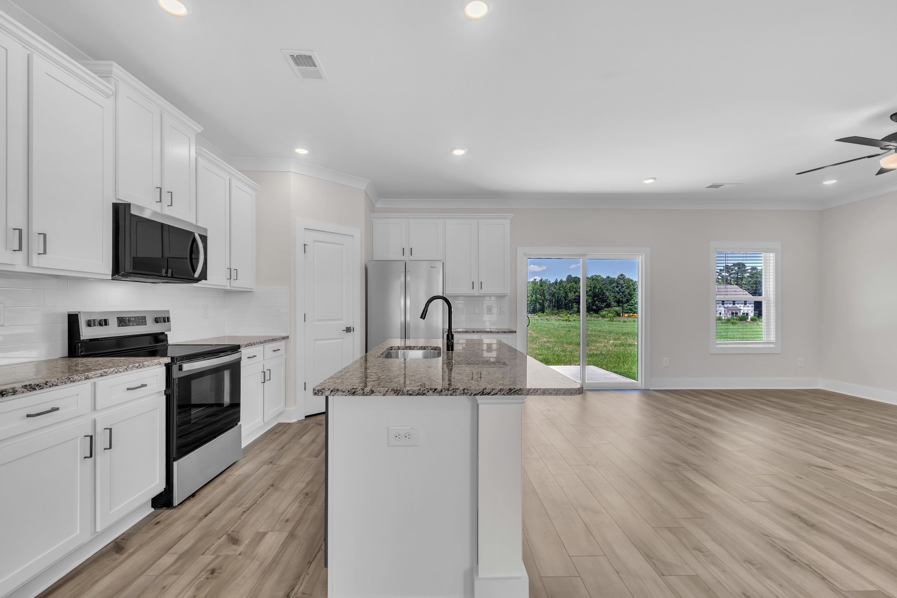 Open-concept layout.