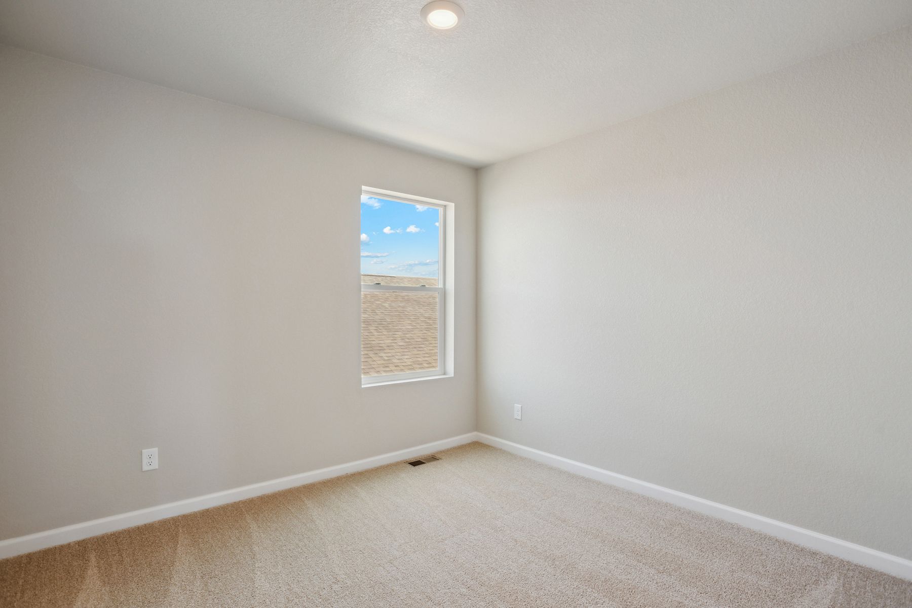The secondary bedrooms have carpet.