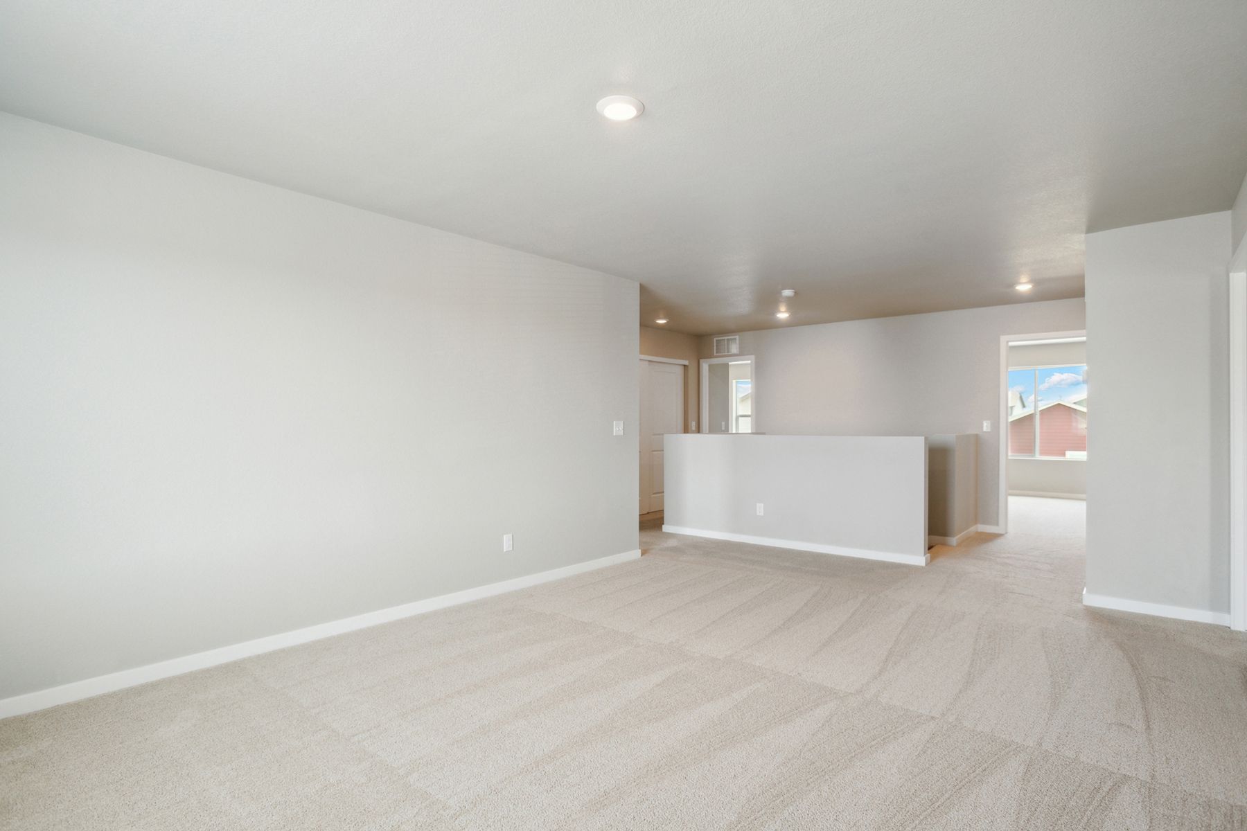There is a game room upstairs.